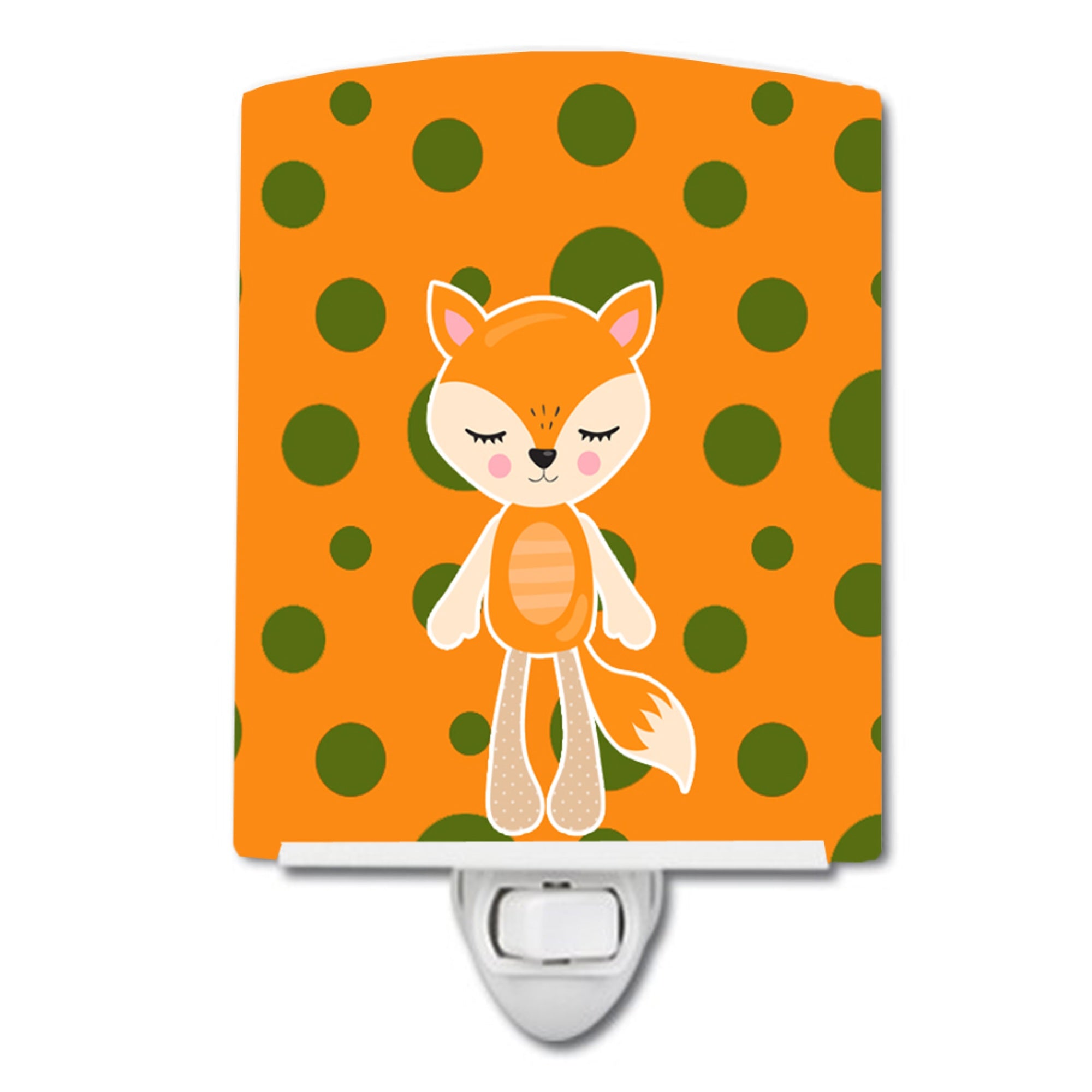  inchCarolines Treasures Fox Ceramic Night Light, #2 Multicolor, 6 inch inch x 4 inch inch inch