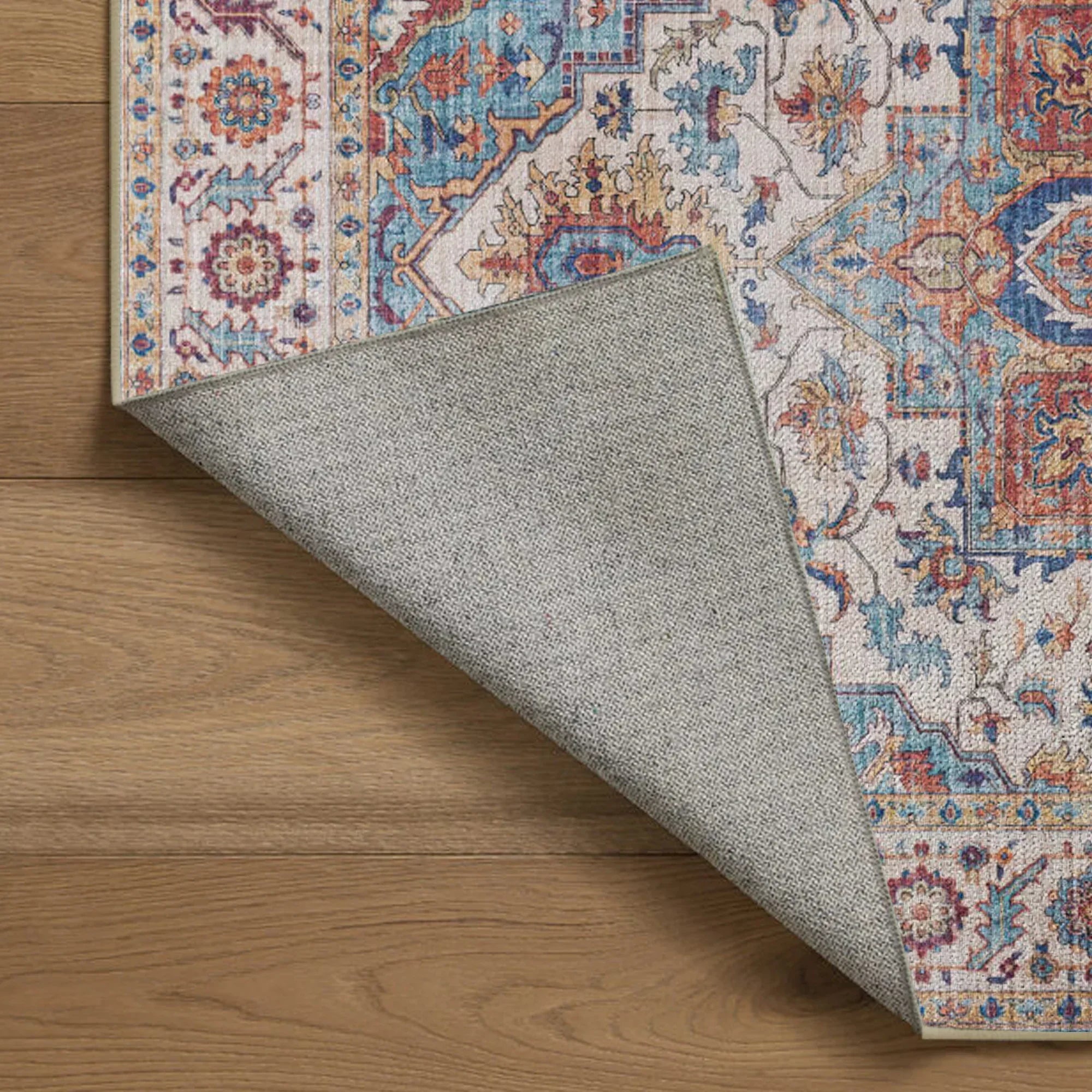 7ft x 5ft Vintage Indoor Non-Slip Washable Large  Area Rugs for Bedroom Living Room