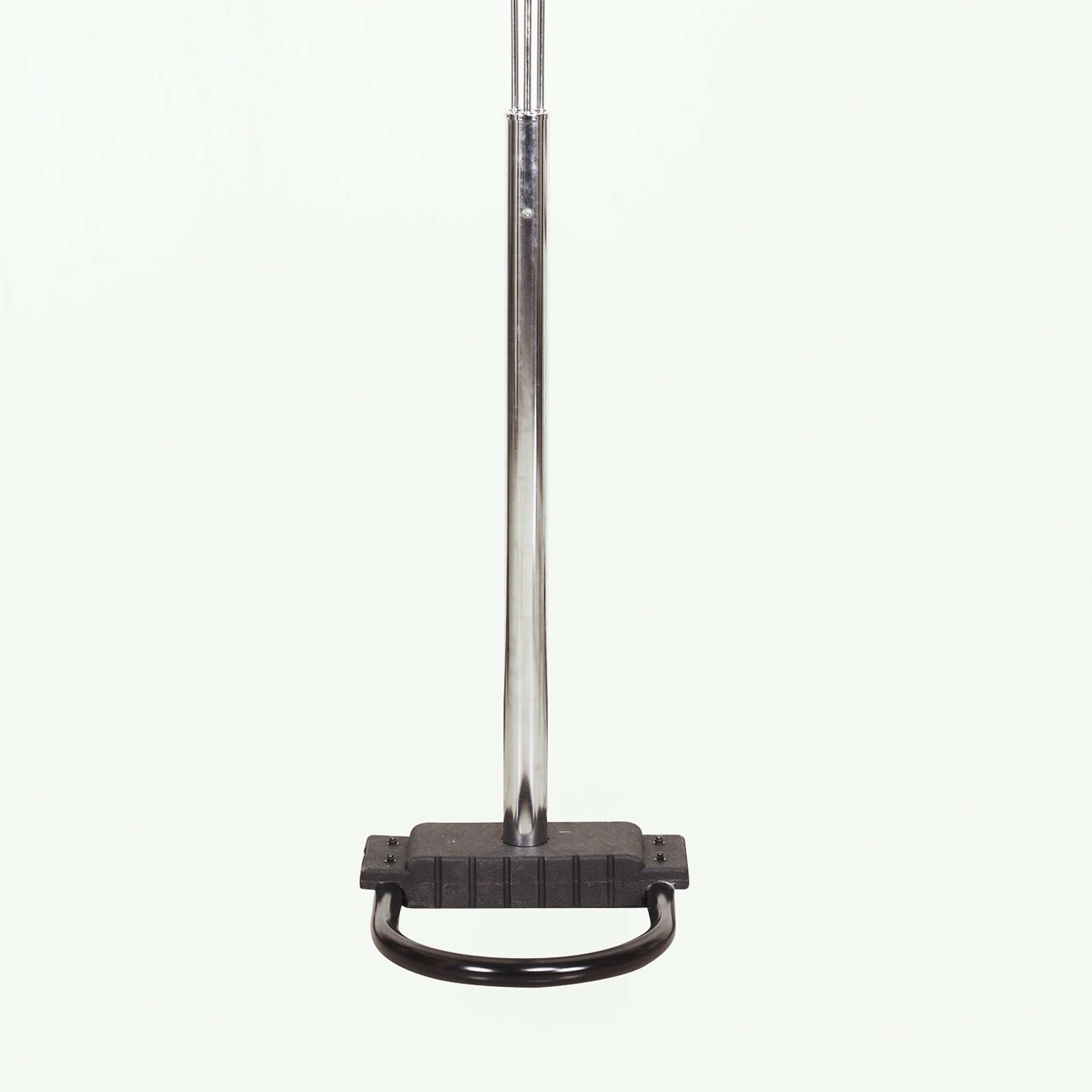 Contemporary Metal 3 Light Corded Arc Floor Lamp, Black and Silver