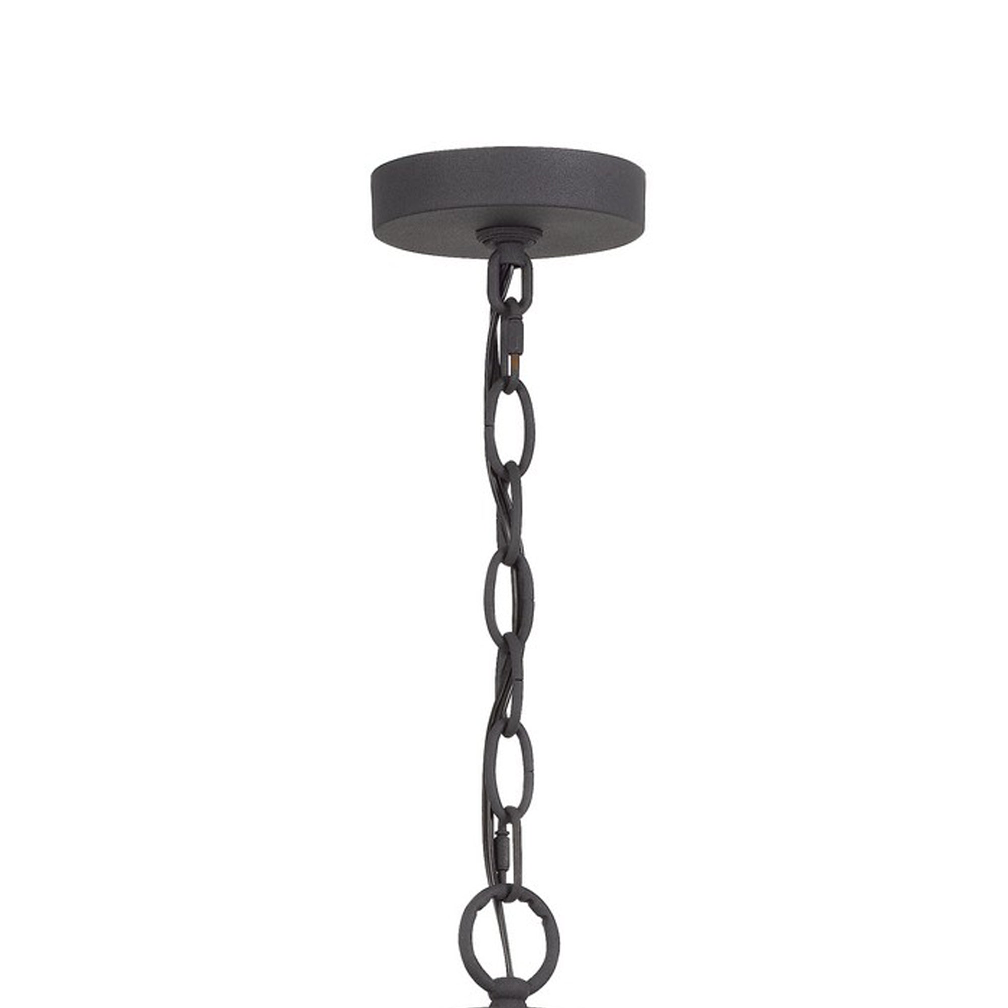 Gyroscopic Design Wooden Chandelier with Metal Support, Brown