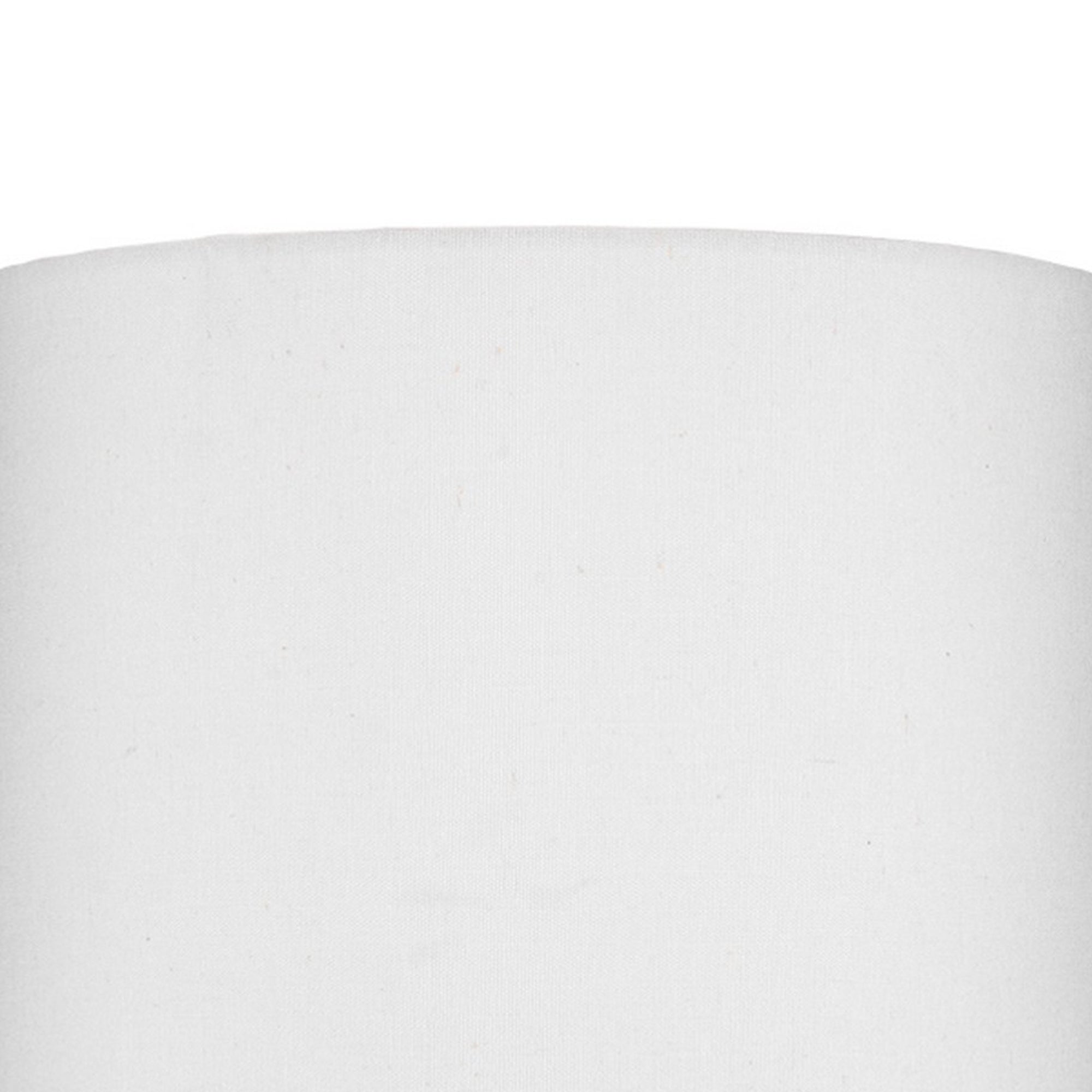 Table Lamp with Gourd Shaped Ceramic Body, White and Brass