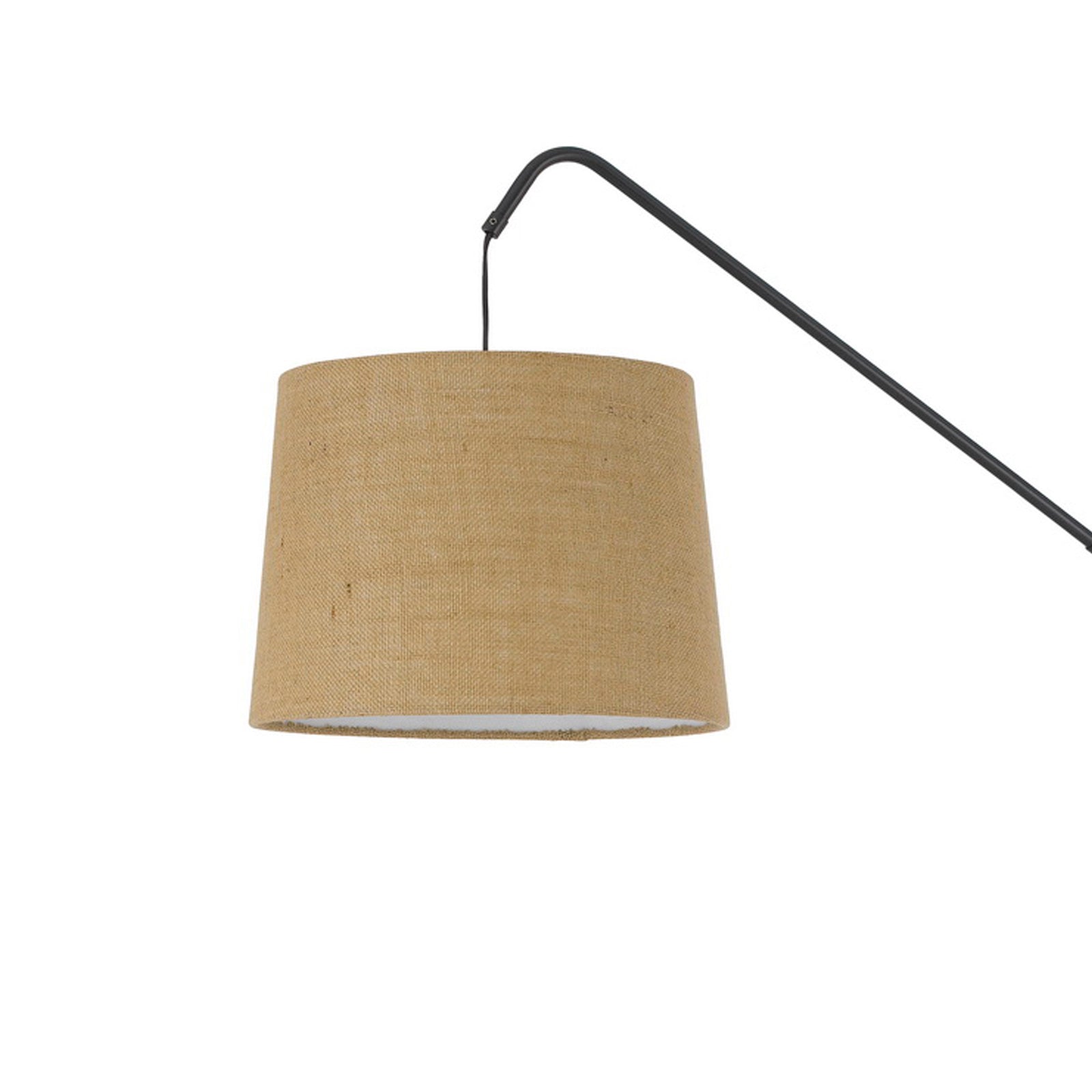 68 Inch Adjustable Arc Arm Metal Floor Lamp, Bronze Black