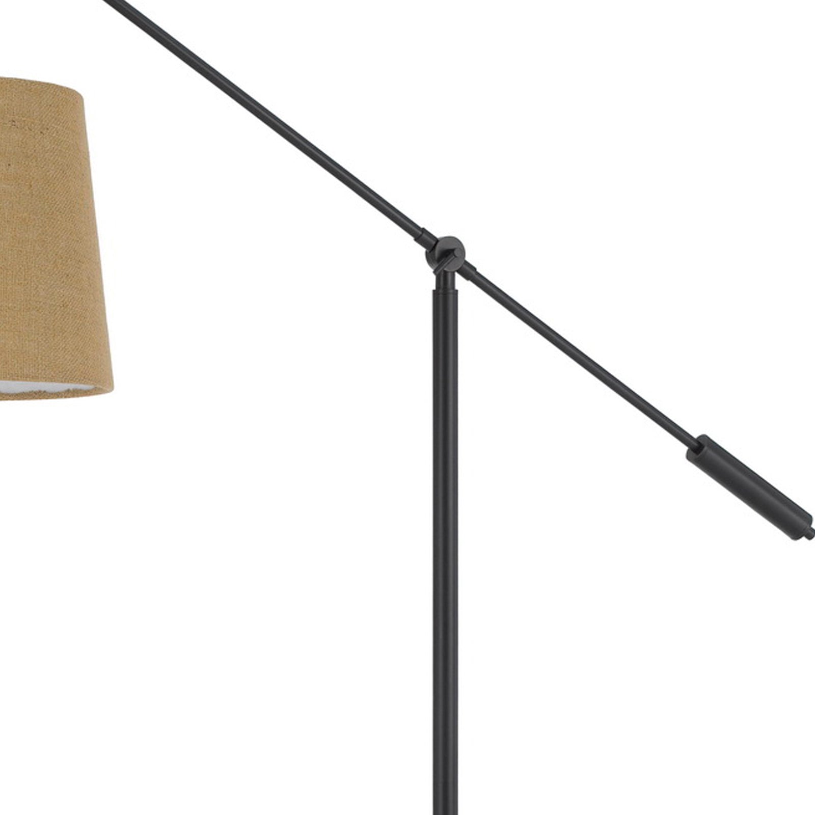 68 Inch Adjustable Arc Arm Metal Floor Lamp, Bronze Black