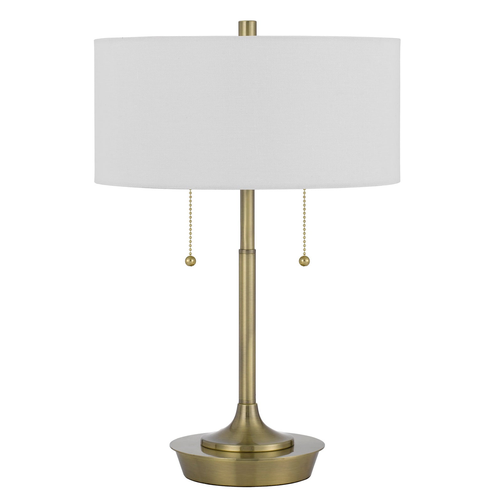 Benzara Metal Table Lamp with Pull Chain Switch, 20 in., Brass, Model BM272215