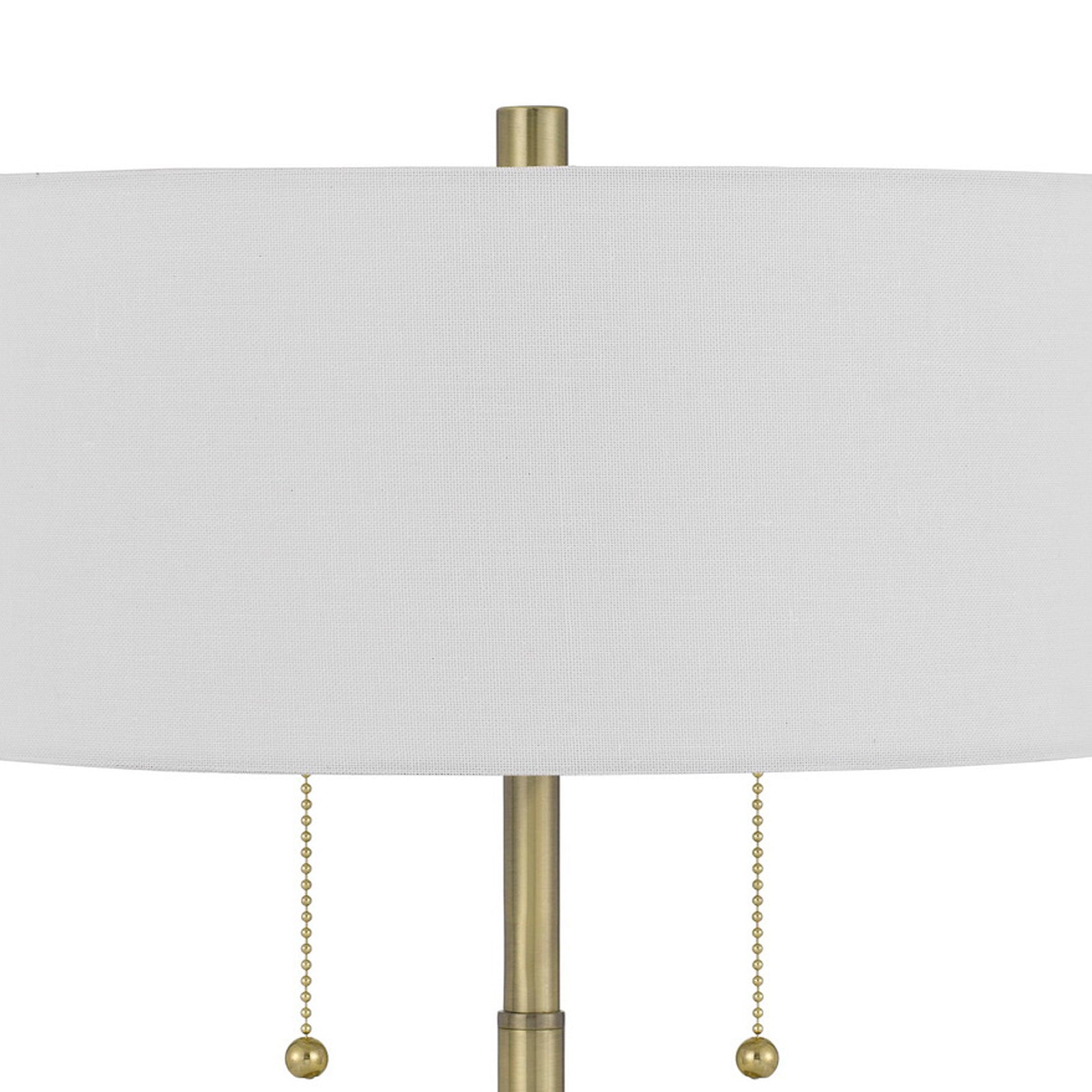 Benzara Metal Table Lamp with Pull Chain Switch, 20 in., Brass, Model BM272215