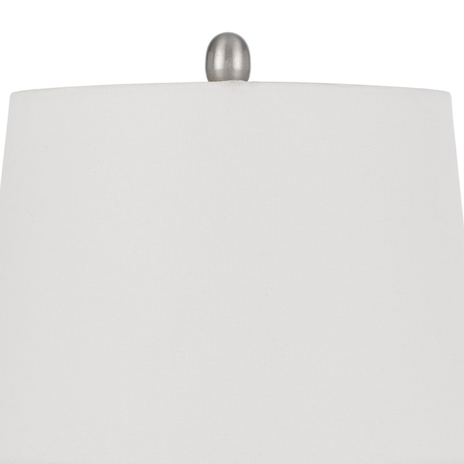 24 Inch Curved Speckled Glass Jar Base Table Lamp, Clear