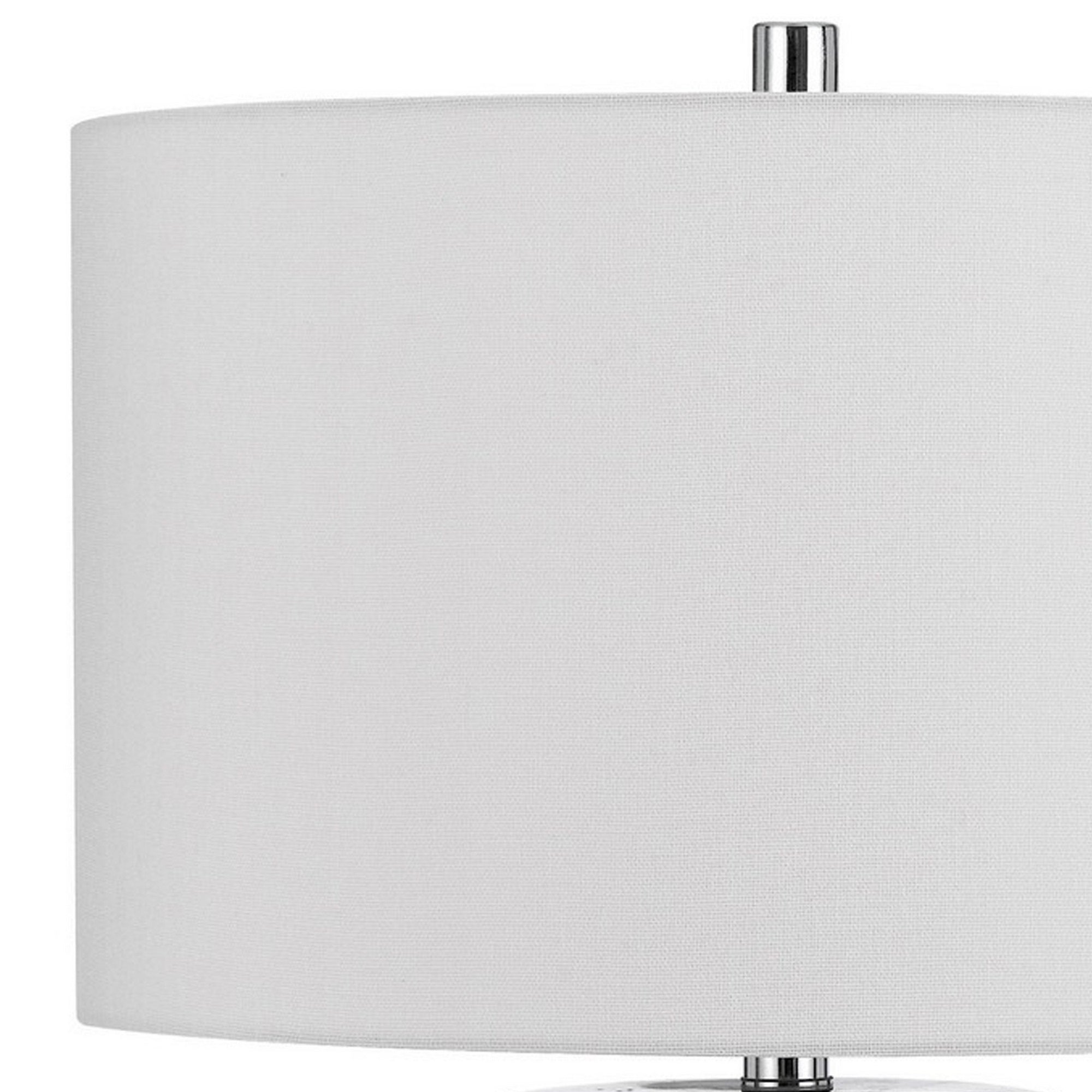 Benzara Accent Table Lamp Set of 2, Tall Cylinder, Ceramic, Multicolor, Model BM282155