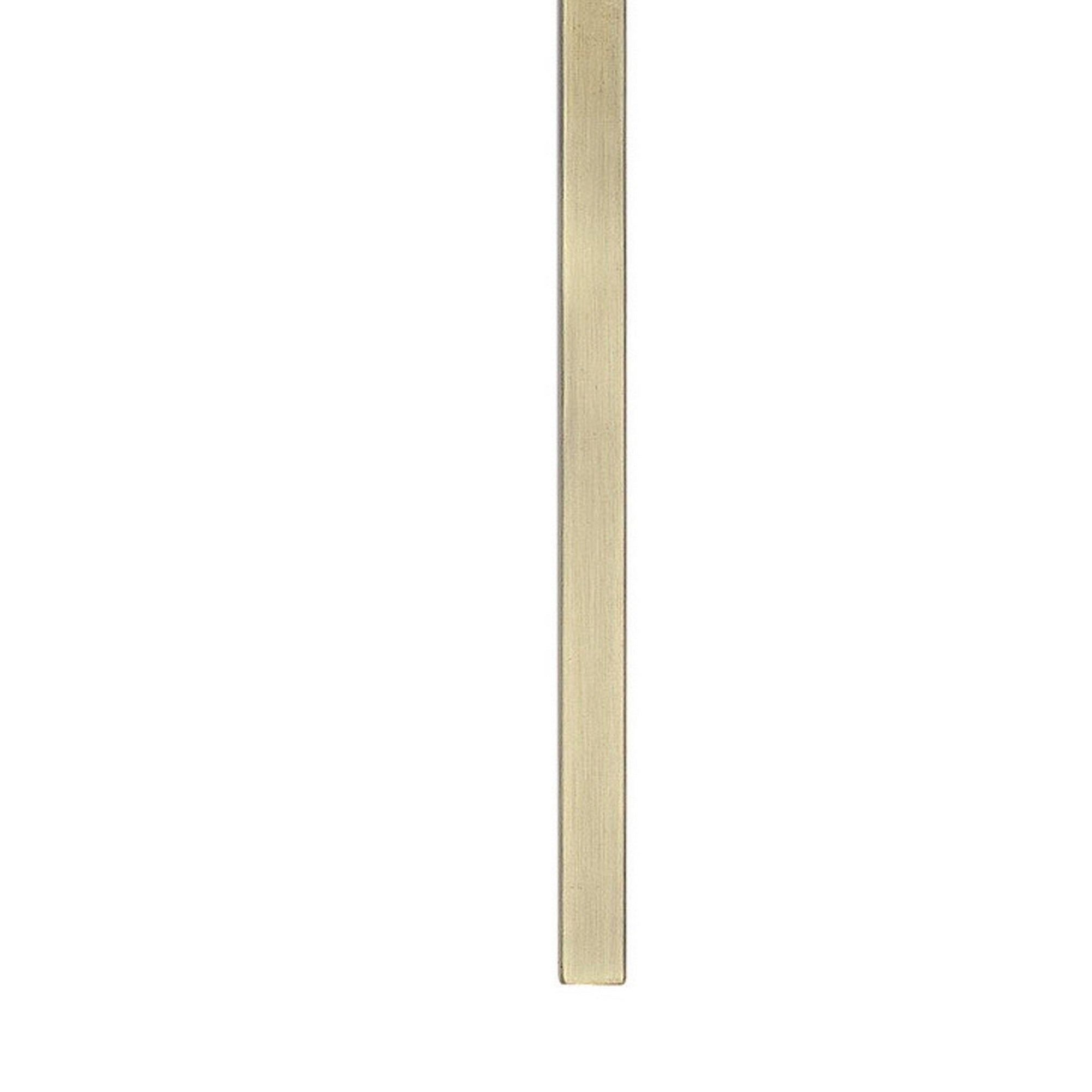 21 Inch Modern Wall Lamp with Swing Arm, Integrated LED, White Shade, Brass