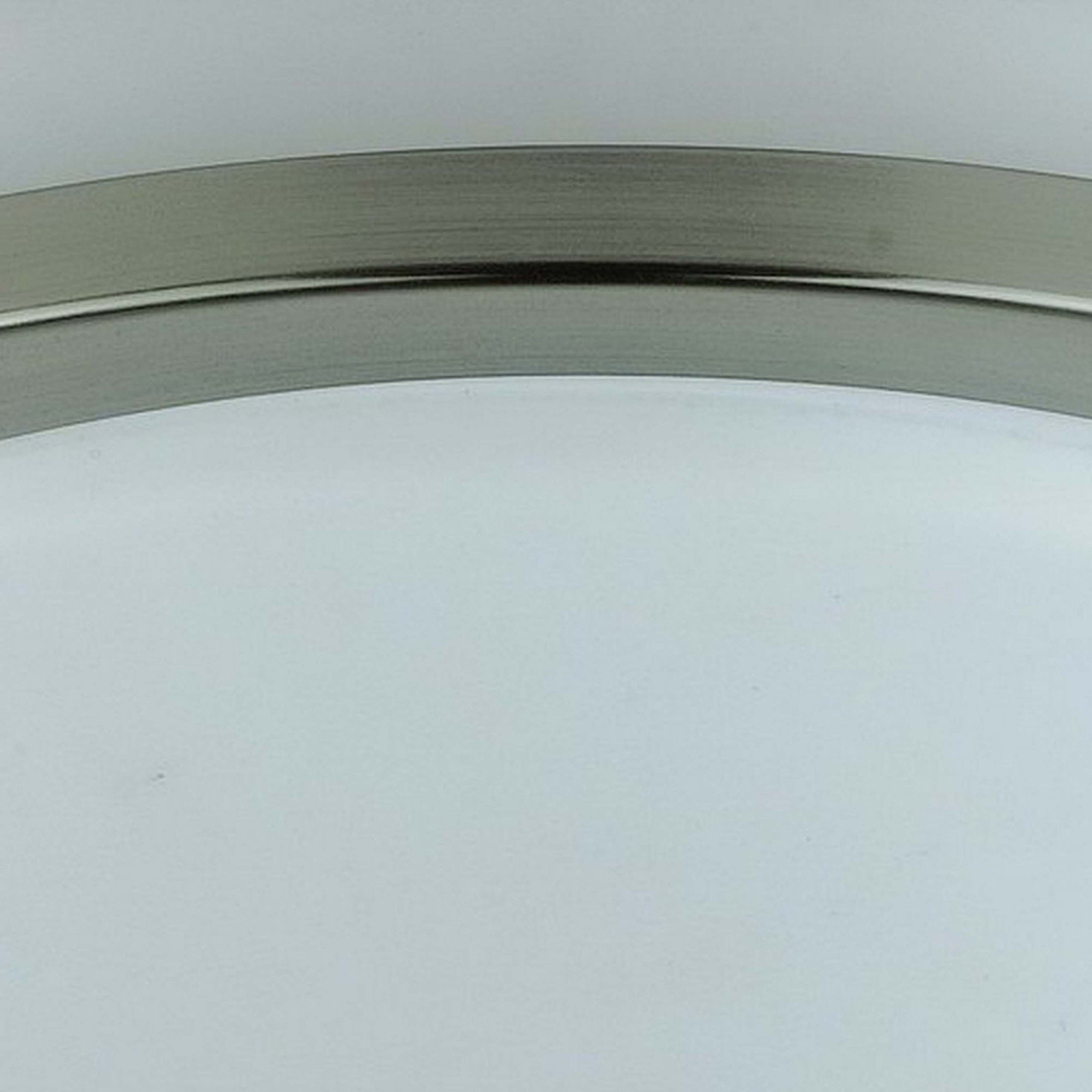10 Inch Modern Ceiling Lamp with Frosted Acrylic Plate, Steel Trim, White
