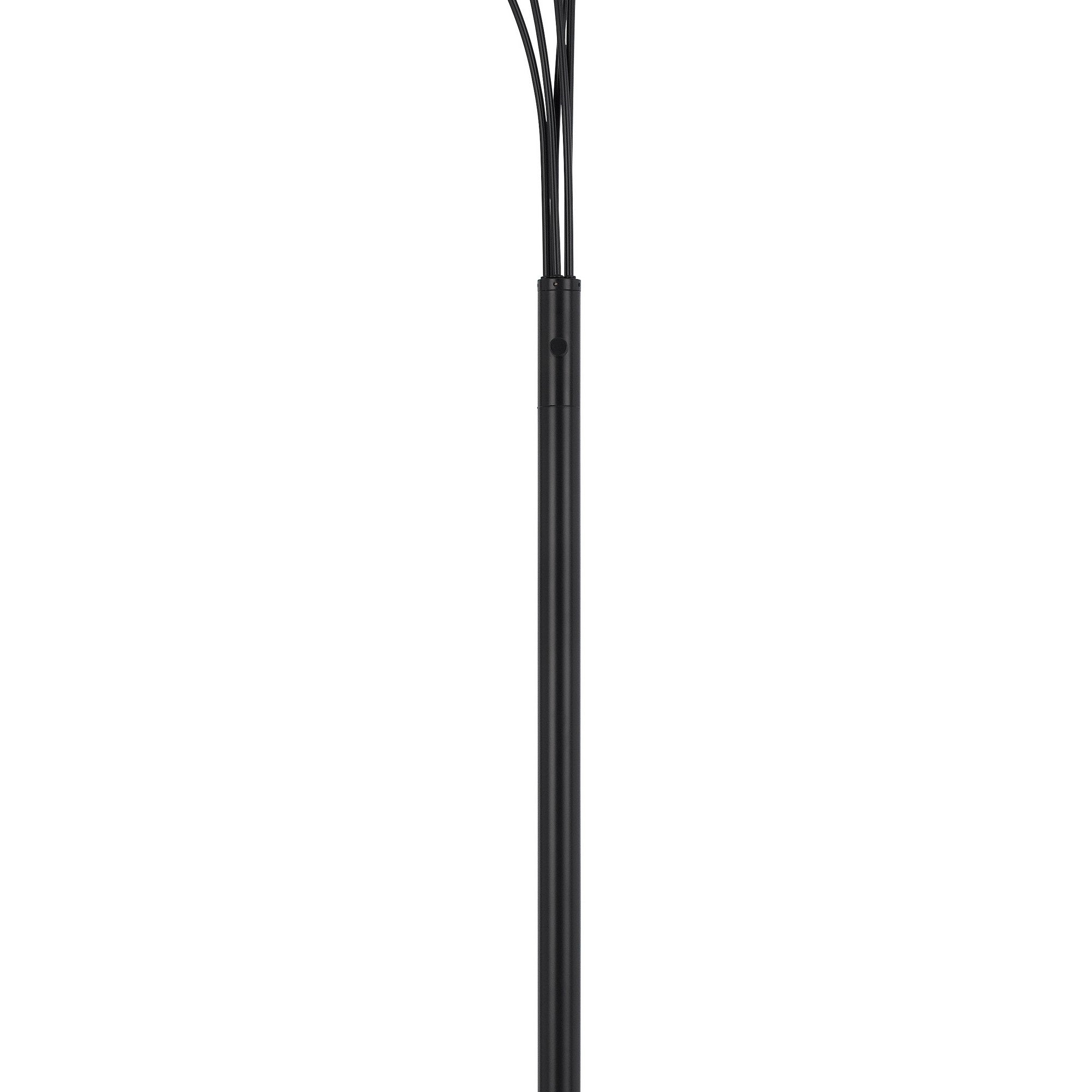 Chuck 82 Inch Modern Arc Floor Lamp, 5 Puck Lights, Dark Bronze Finish