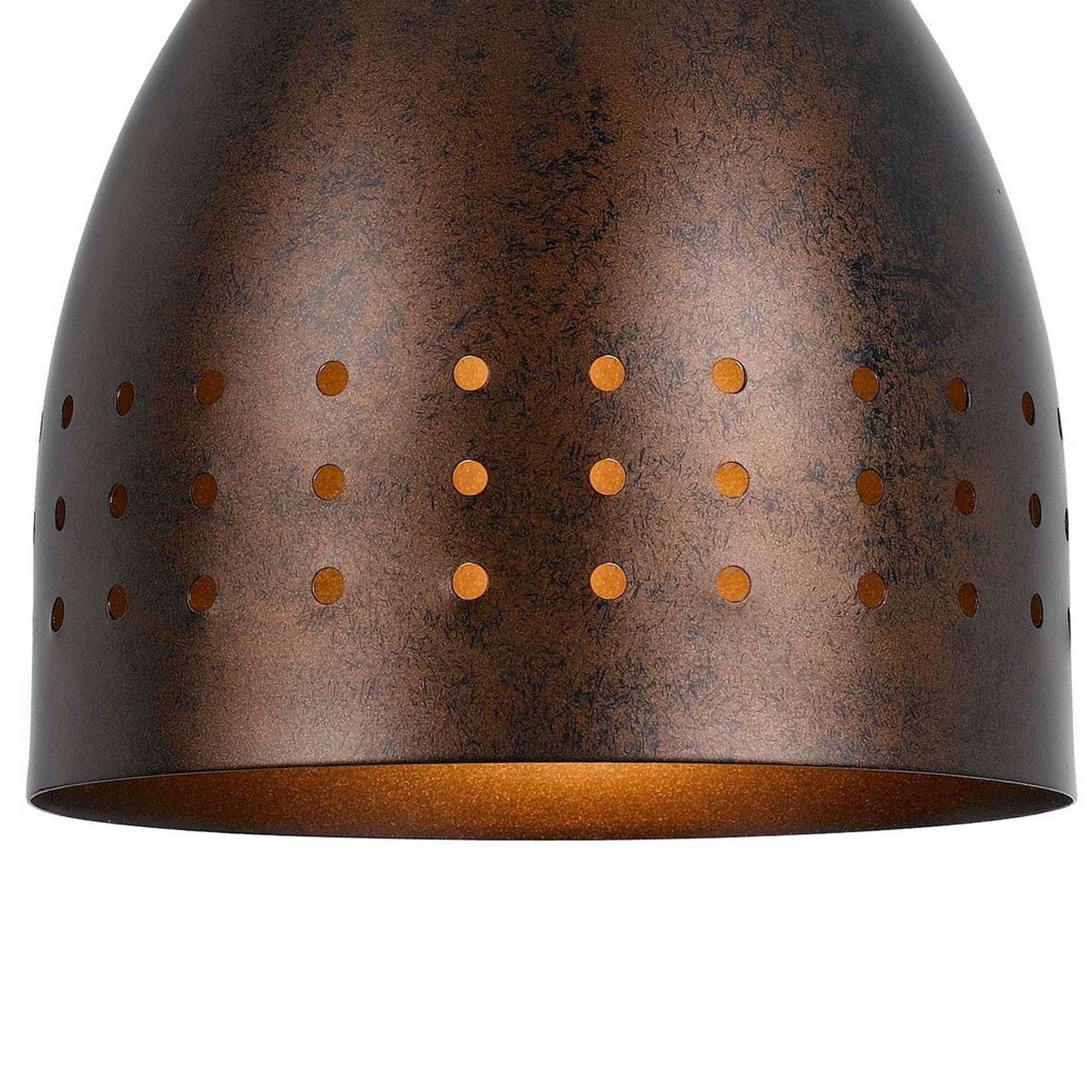7 Inch Modern Pendent Light with Bronze Metal Shade, Oil Rubbed Bronze Finish