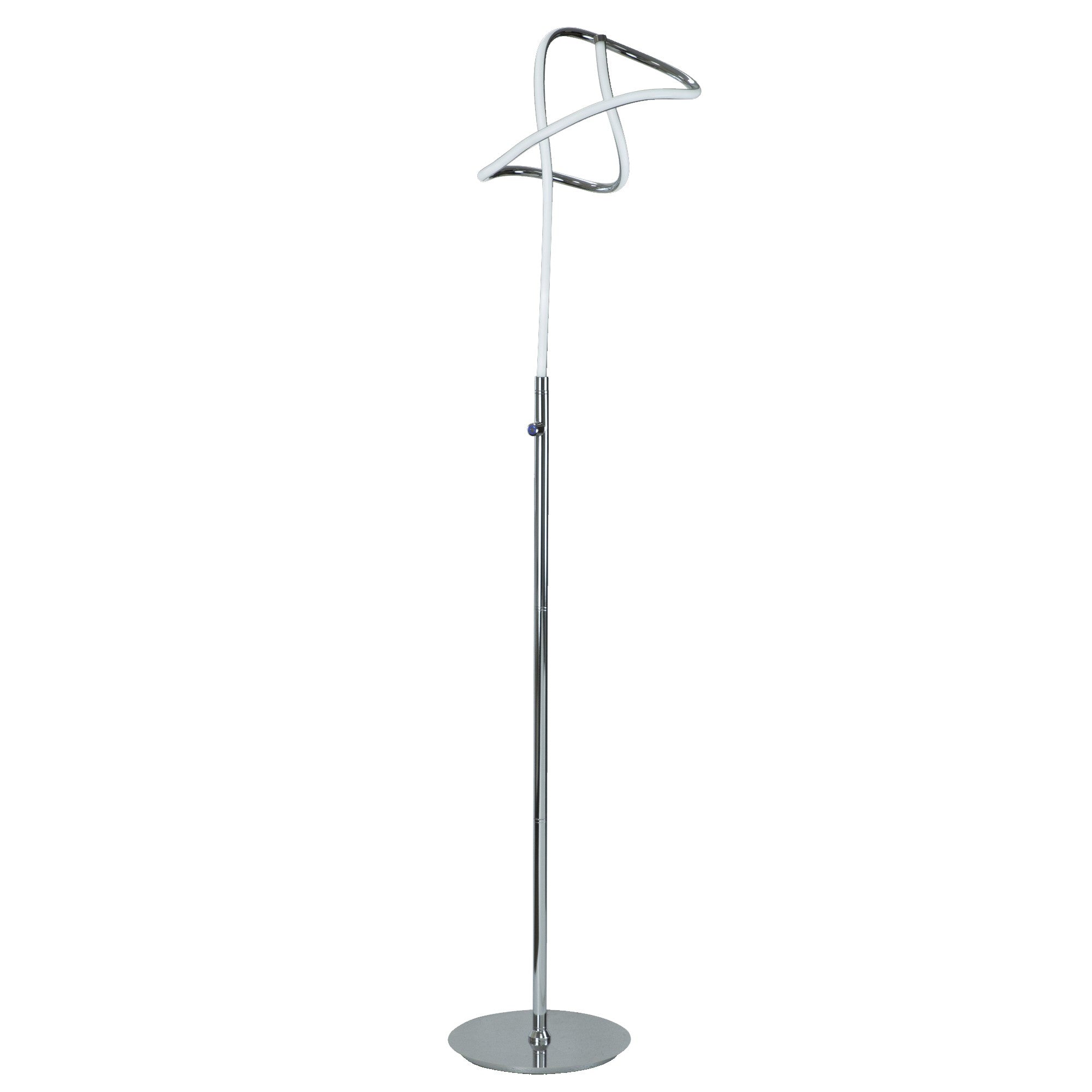 Sea 61 Inch Floor Lamp, Accent Twisted LED, Modern Style, Chrome Base