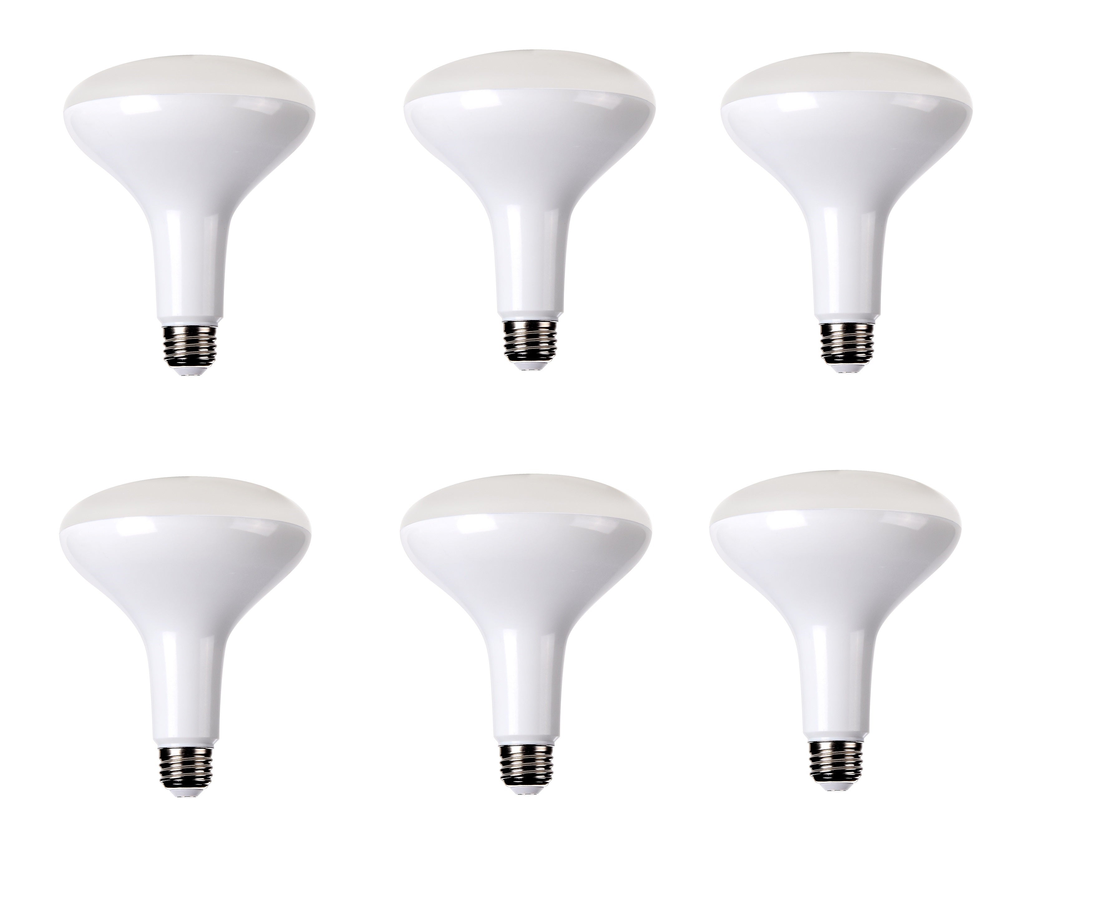 Elitco Lighting Br40 Led Bulbs 2700K 15W Dimmable 6 Pack, 75W Equivalent,