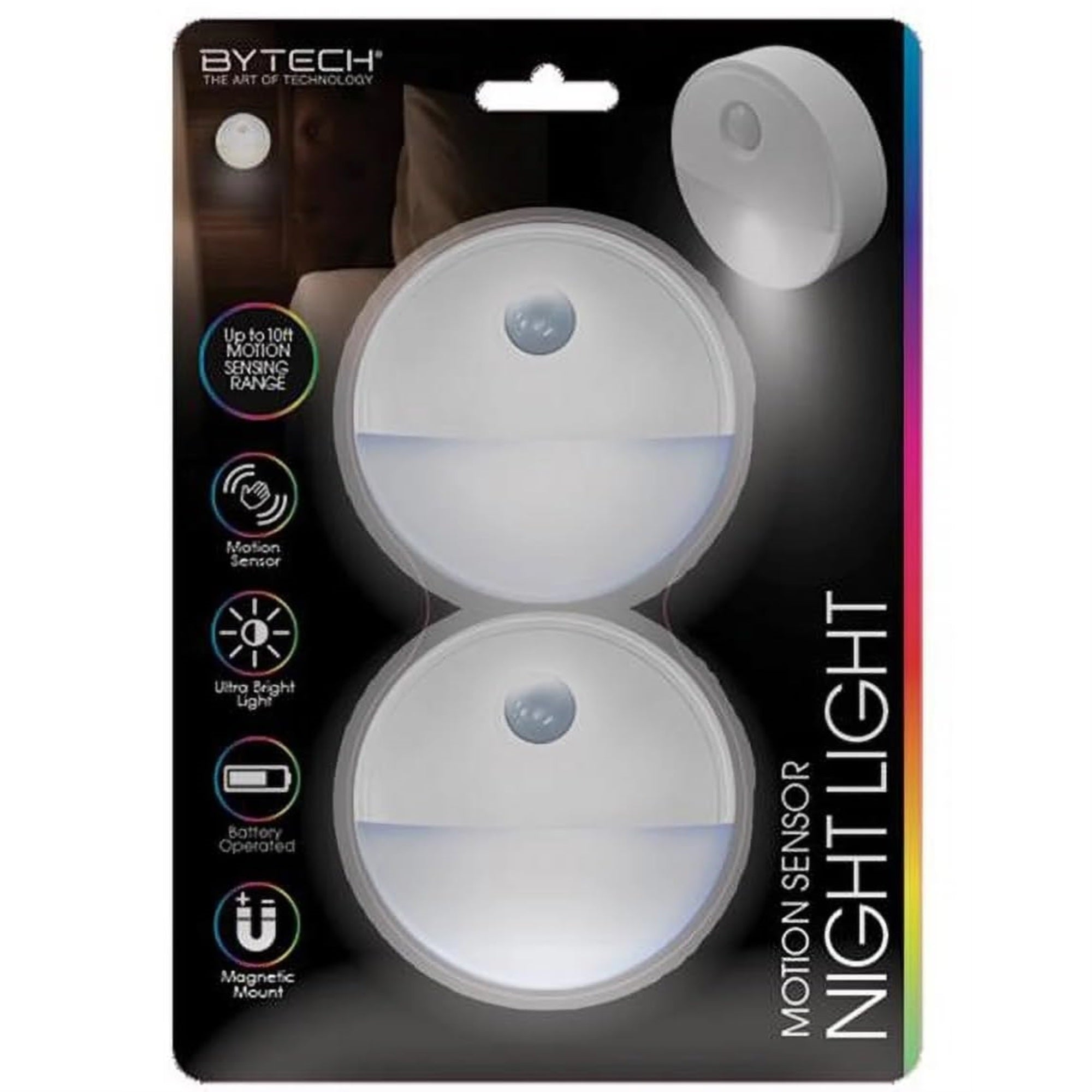 Bytech Bymcms101X2 Bytech Motion Sensor Night Light (2Pack)