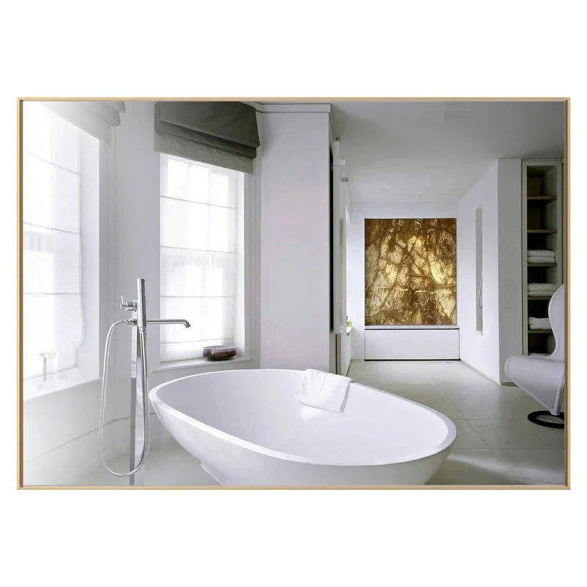 Reflections Sleek Modern Black Aluminum Framed Wall Mirror