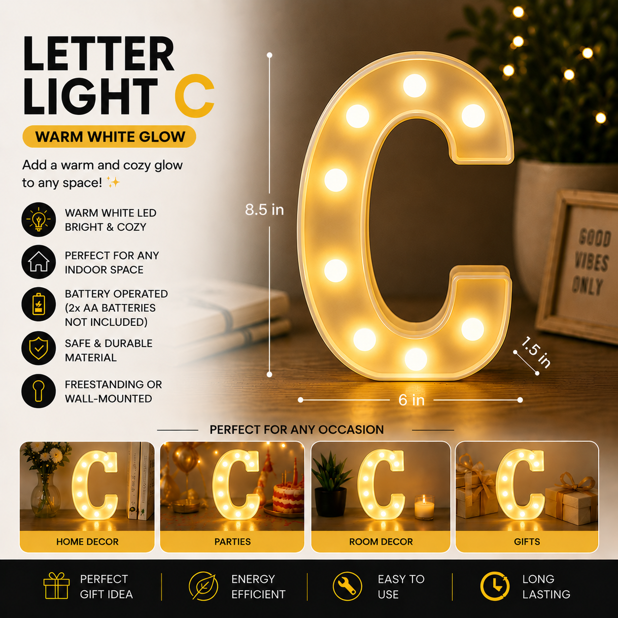 Letter Light | C
