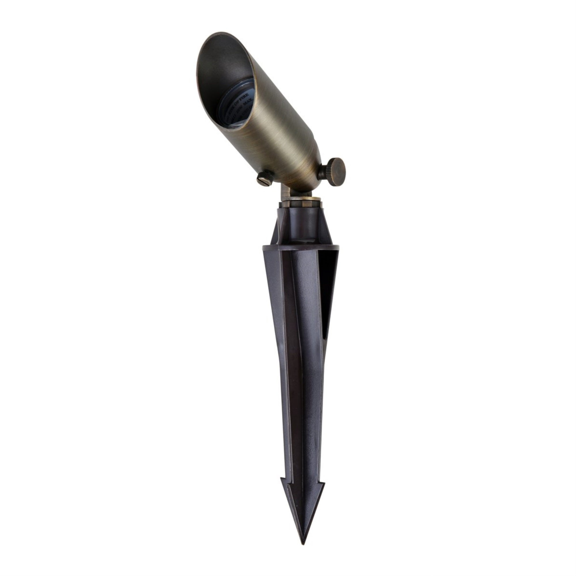 Elitco Lighting Aera 5.38&quot; Metal Landscape Flood Light In Antique Brass