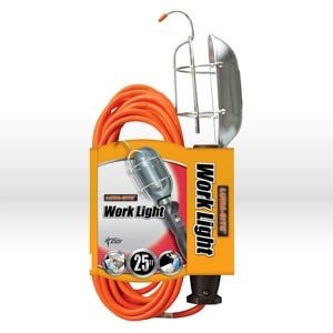0691 Coleman Work Light,Orange Trouble Light-Metal Guard,16/3SJt 13A,25