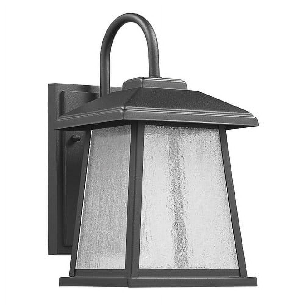 CHLOE Transitional LED Outdoor Wall Sconce, Black, 12in Height, Model CH22L51BK12-OD1, Size 12.3 x 7.05 x 7