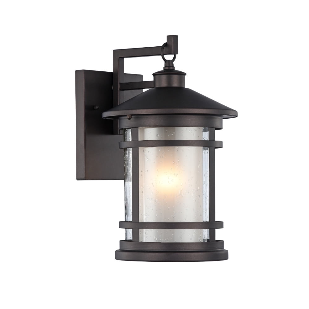 CHLOE Adesso Outdoor Wall Sconce 14in Height Bronze Glass Model CH22062RB14-OD1