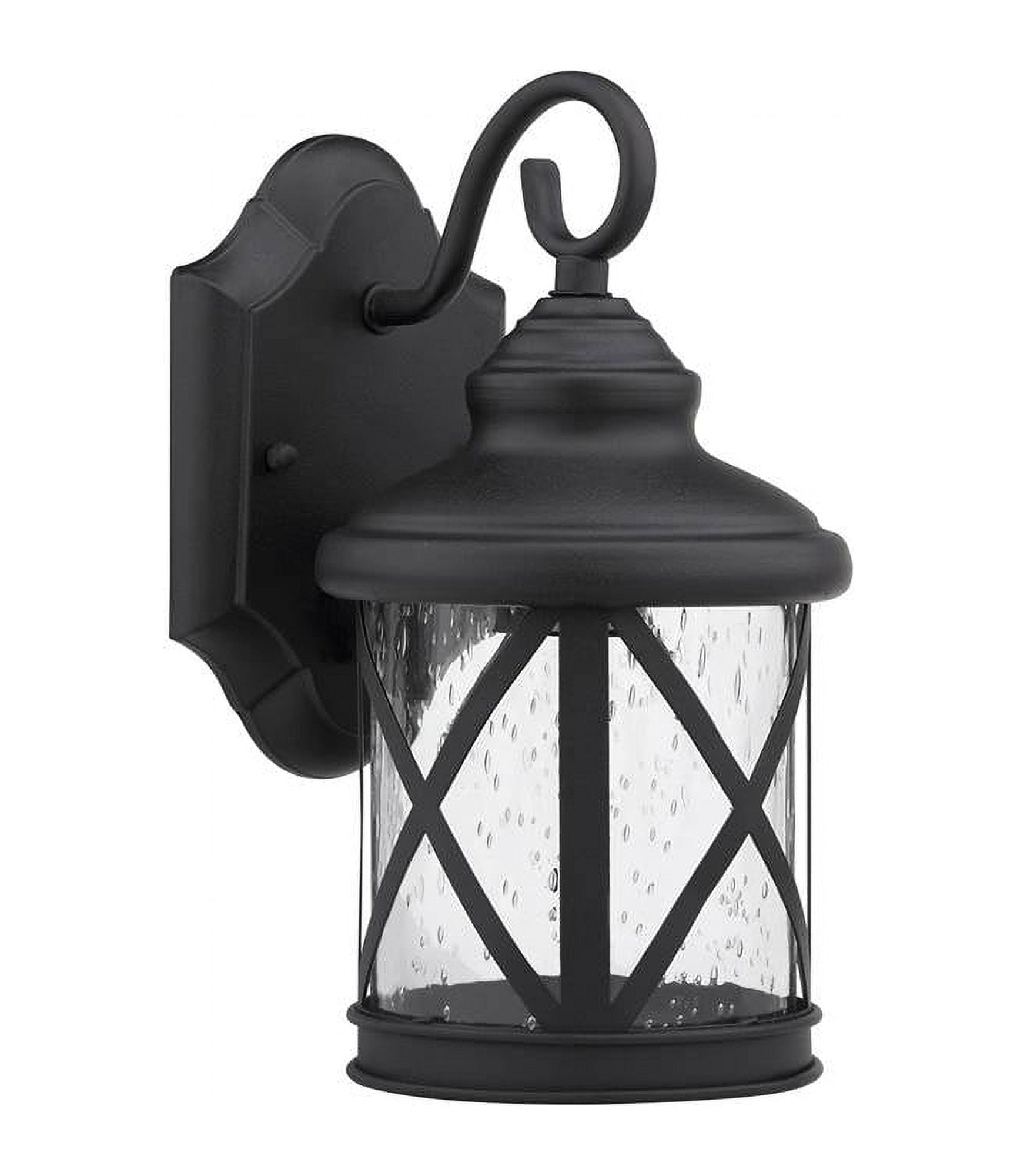 Chloe Lighting Chloe Lighting Milania Adora Transitional Wall-Mount 1-Light Outdoor Black Sconce