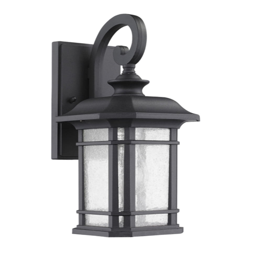 Chloe Lighting Ch22021Bk13-Od1 "Franklin" Transitional 1-Light Black Outdoor Wall Sconce 12.75" Height, Black