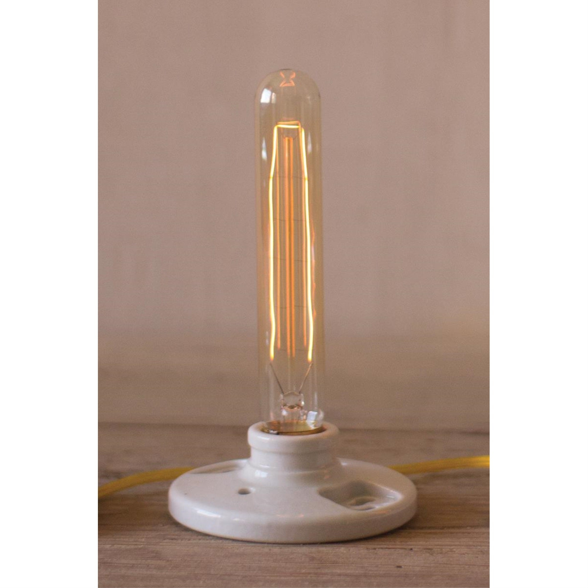KALALOU Tube Edison Bulb, Clear Glass, One Size, Model CHX1009