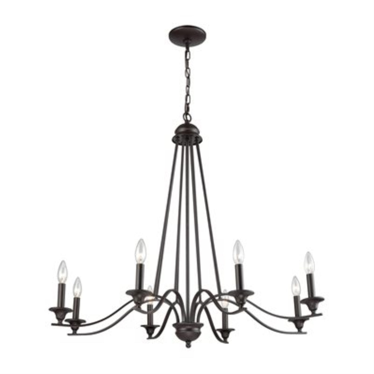 Farmington 8 Light Chandelier in in Oil Rubbed Bronze