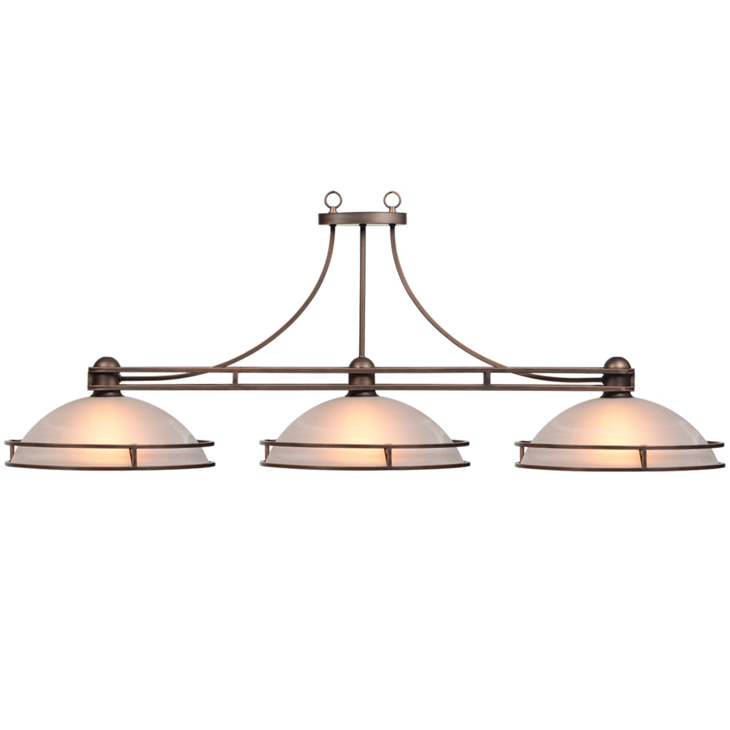 COSMOPOLITAN - 56'' 3LT BILLIARD LIGHT-BRONZE