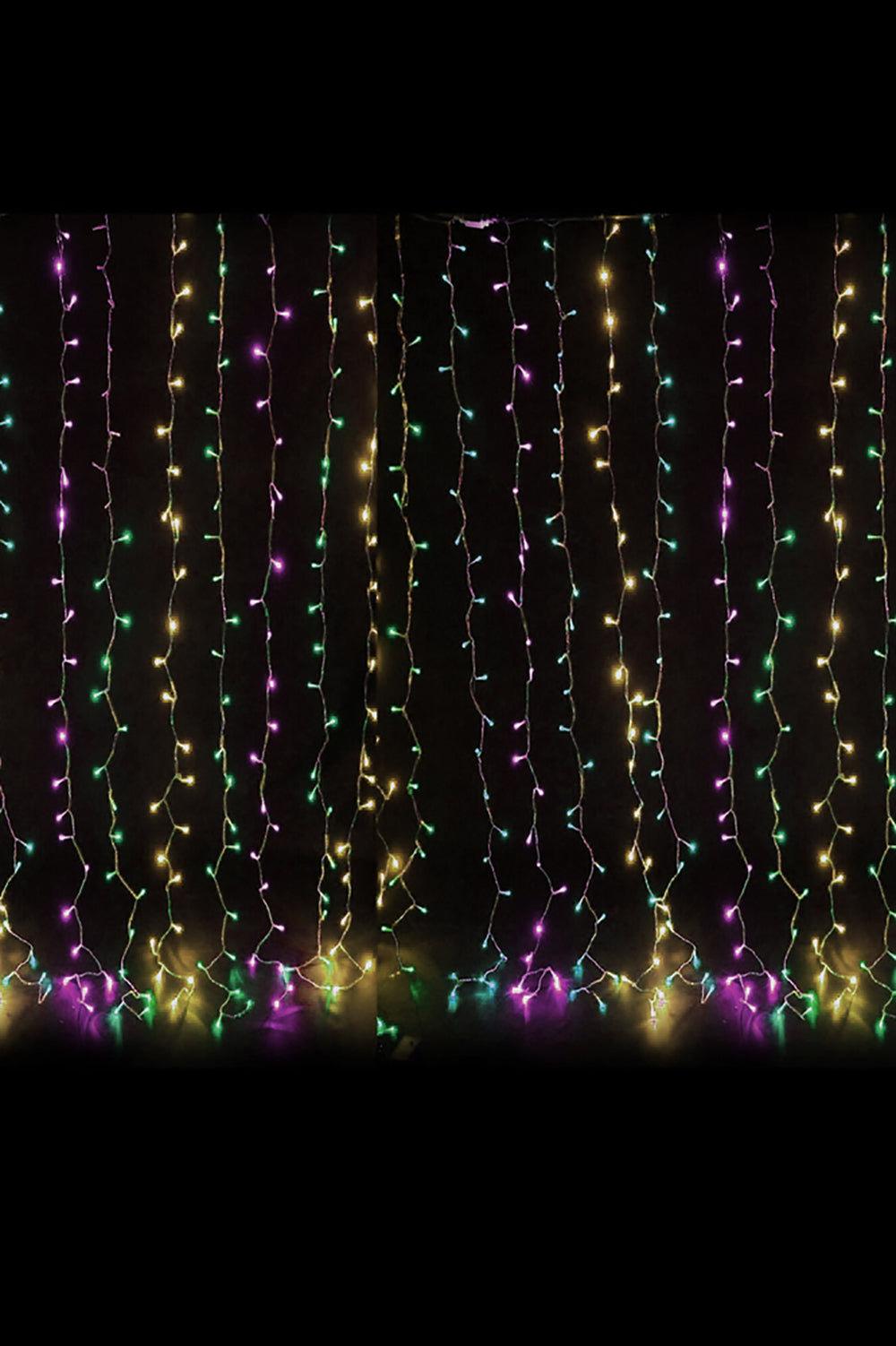 300 LED Curtain String Light with Remote - Multicolor