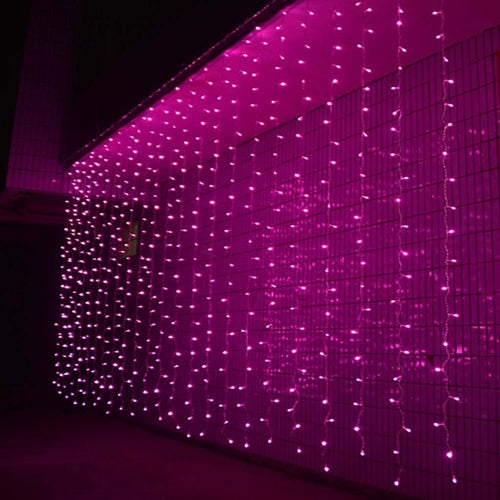300 LED 9ft x 9ft Twinkling Curtain Lights Plug in