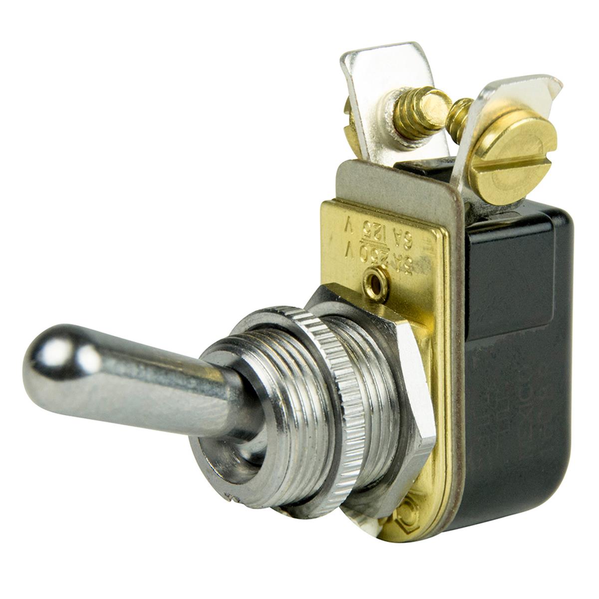 BEP Chrome Plated Toggle Switch SPST - Off/On, Model 1002021, One Size, Plastic