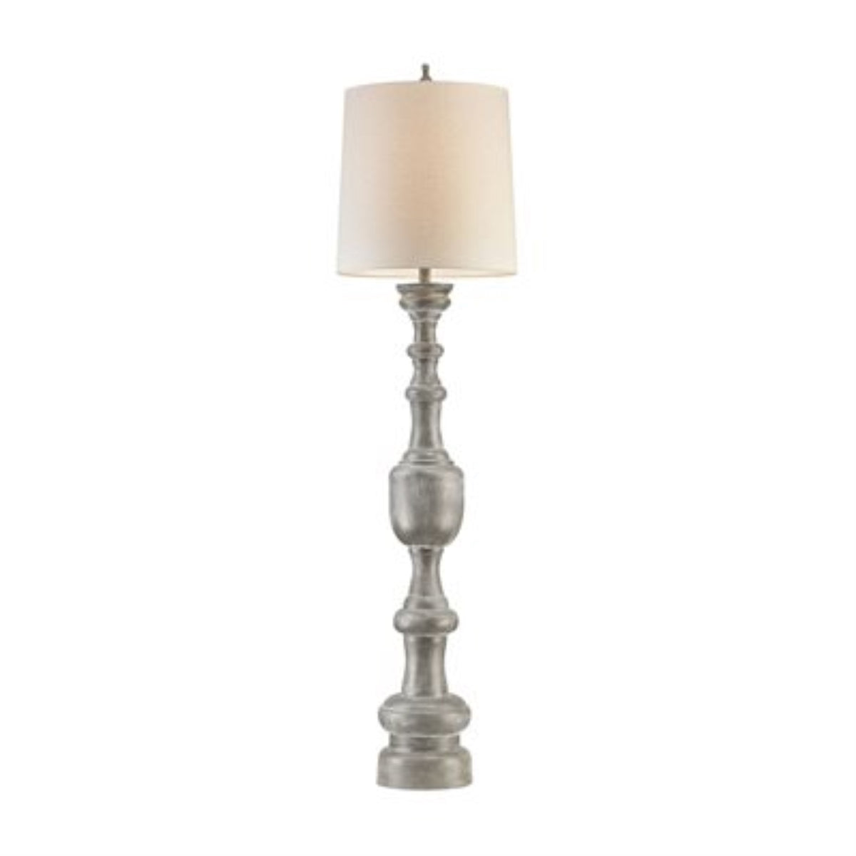 Lillehammer 1 Light Floor Lamp In Grey White Wash
