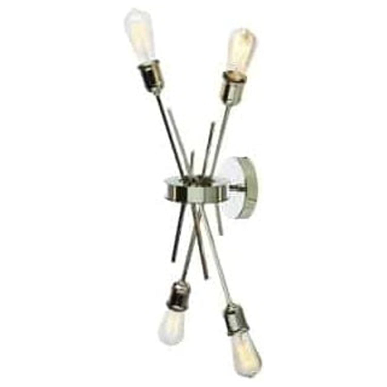 Dainolite 4Lt Wall Sconce, Burnished Chrome Finish
