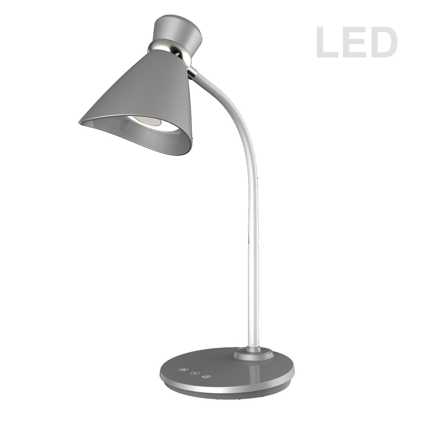 Dainolite Ltd 132Ledt-Sv Transitional Led Table Lamp In Pewter, Nickle, Silver Finnish, 7.00 Inches