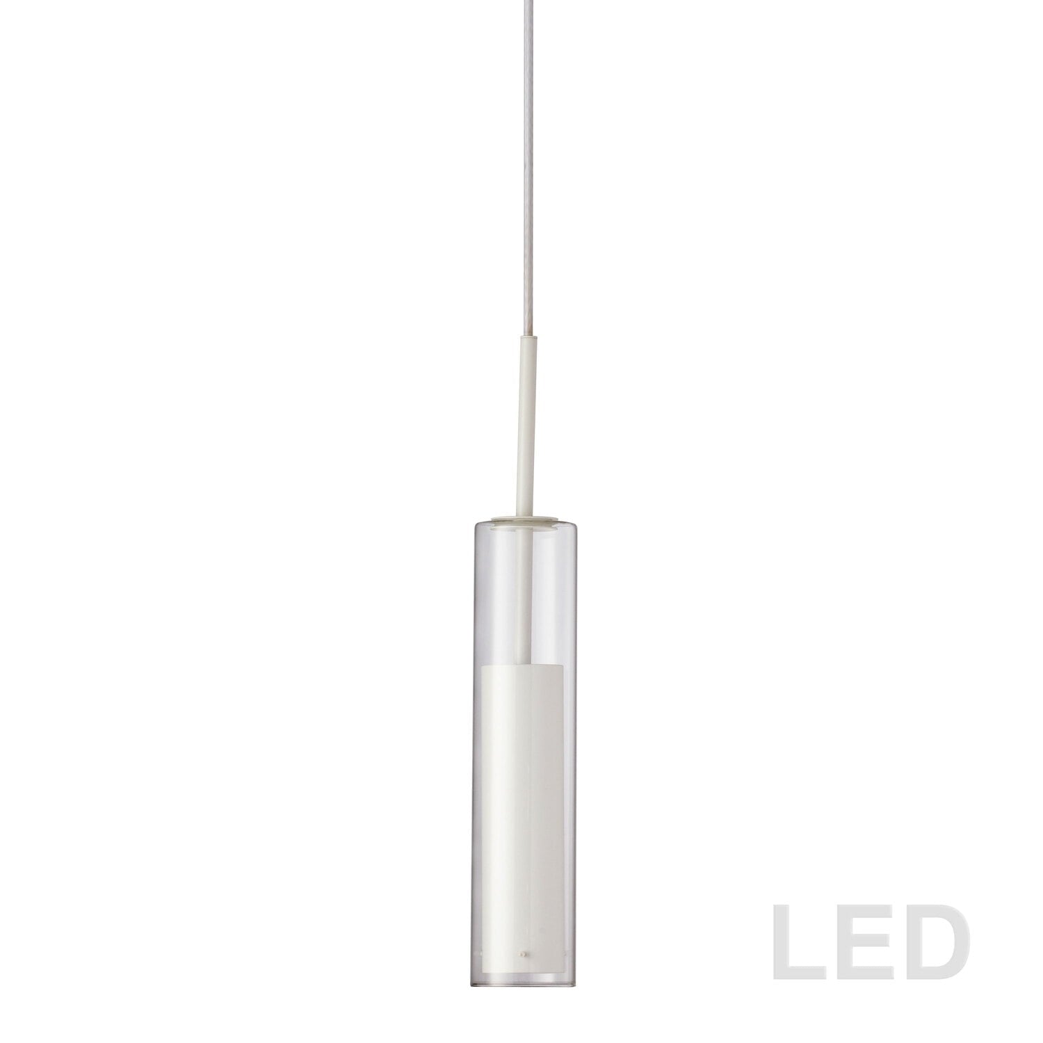 Dainolite Lun-1Ledp-Wh 5 Watt Led Pendant  White