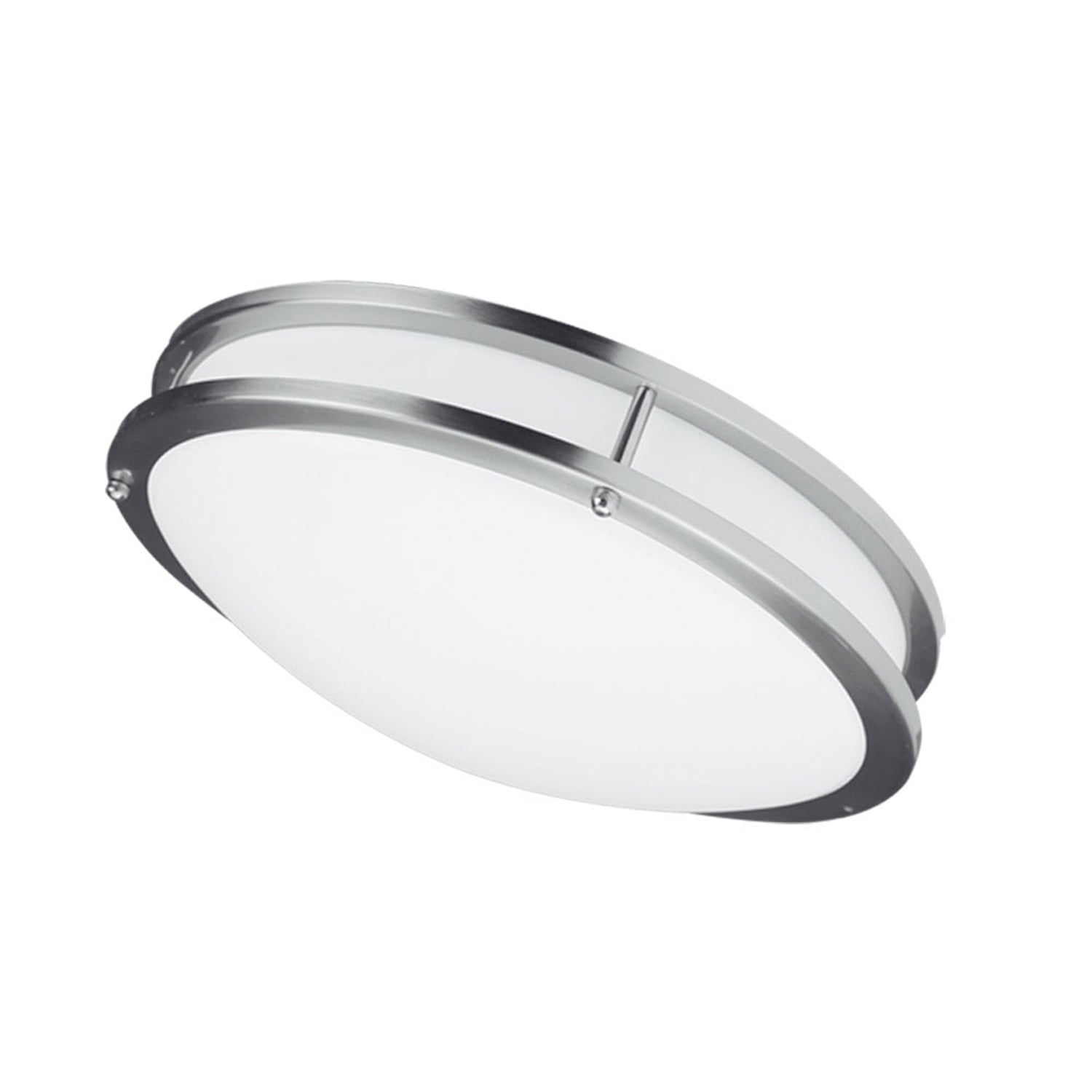Dainolite Led Ceiling Flush 26W 410Mm (16"),Satin Chrome