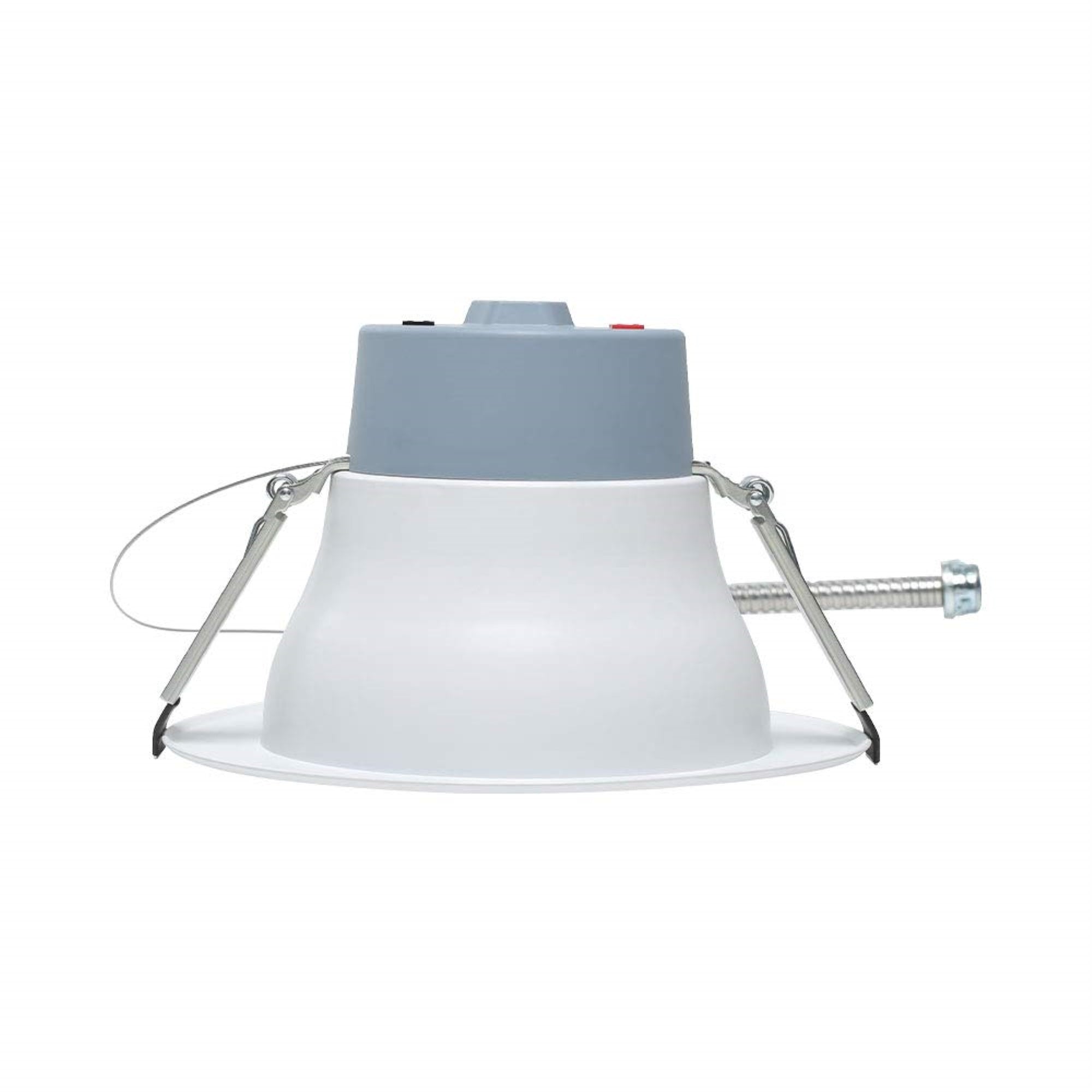 Euri Lighting DLC8C-22W103swej, 8 Commercial Downlight 120-277v, CCT (3K, 35K, 4K) & Wattage (10W, 15W, 22W) Tunable, 90+ CRI, W