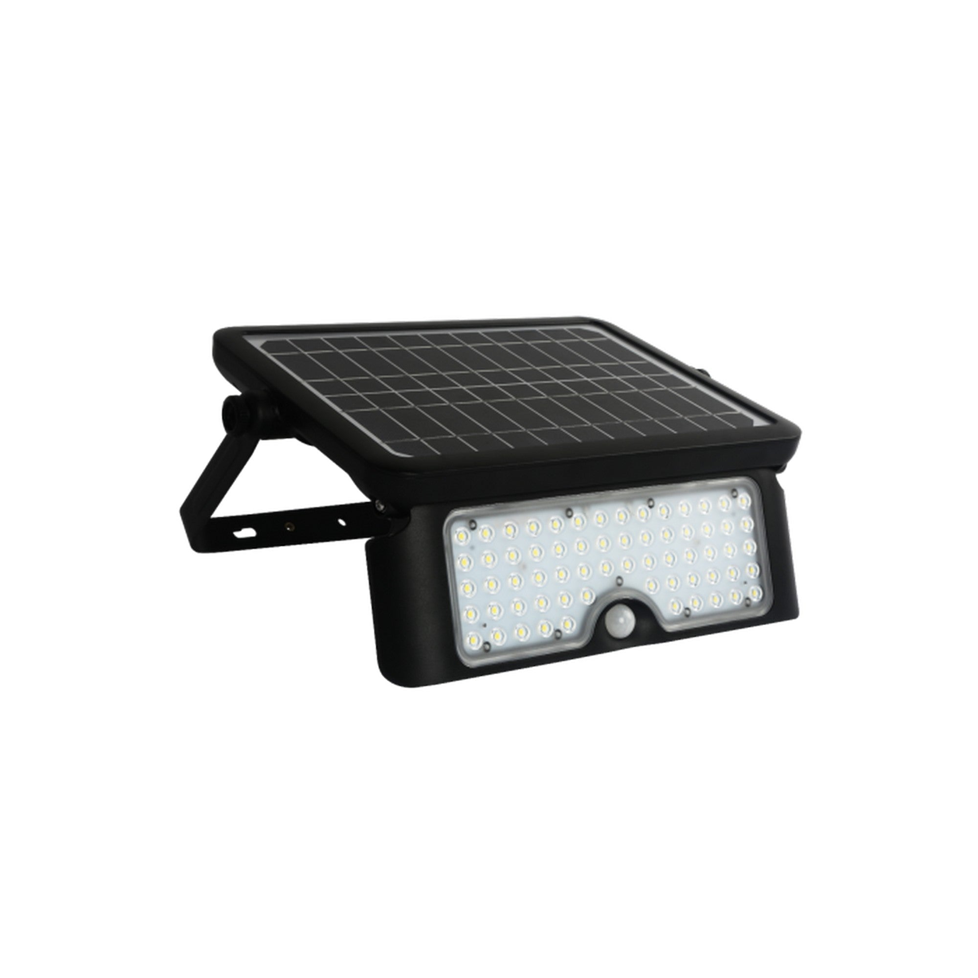 Eleding 1100 Lumens Black Pir Motion Activated Solar Power Outdoor Led 5-In-1 Flood Light For Parking Area Garage Yard Backyard Garden Deck Path Camping