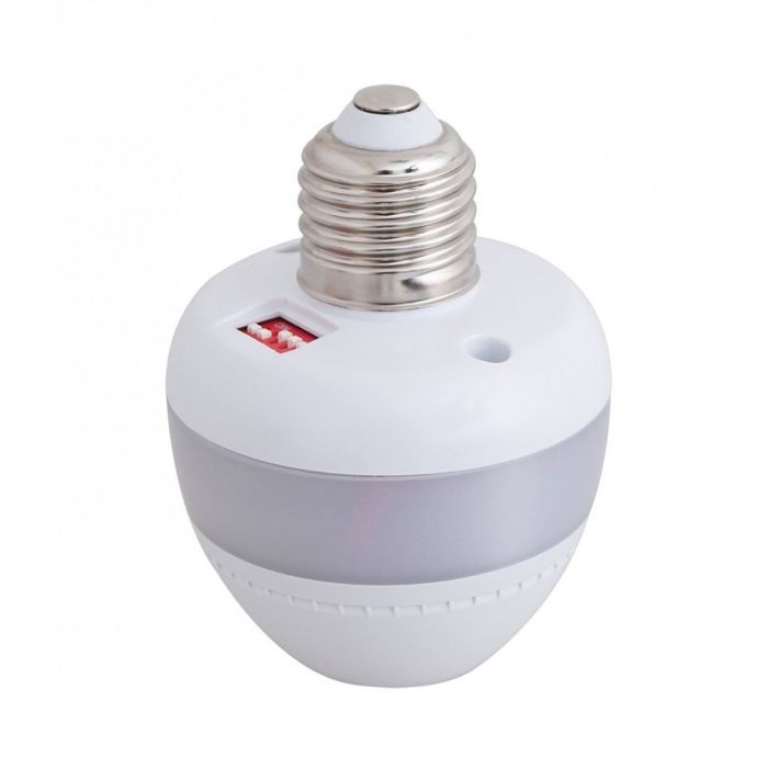 Esenlite Motion Sensor Light Socket, Radar Motion Screw Led Cfl Incandescent Bulb Adapter, Dusk To Dawn Dimmable Control, Outdoor Indoor Garage Light, For Basement (1)