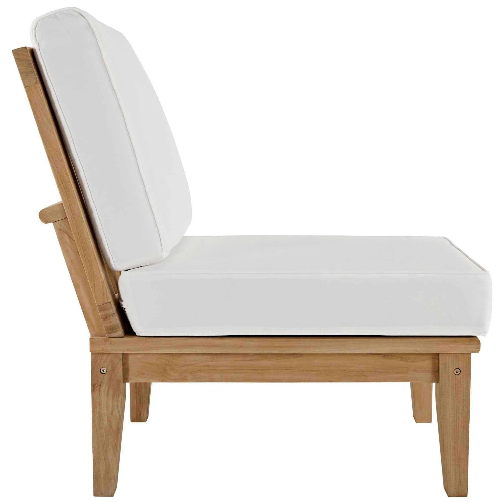 Patio Elegance Marina Teak Outdoor Seating Set - 10-Piece Modway Collection