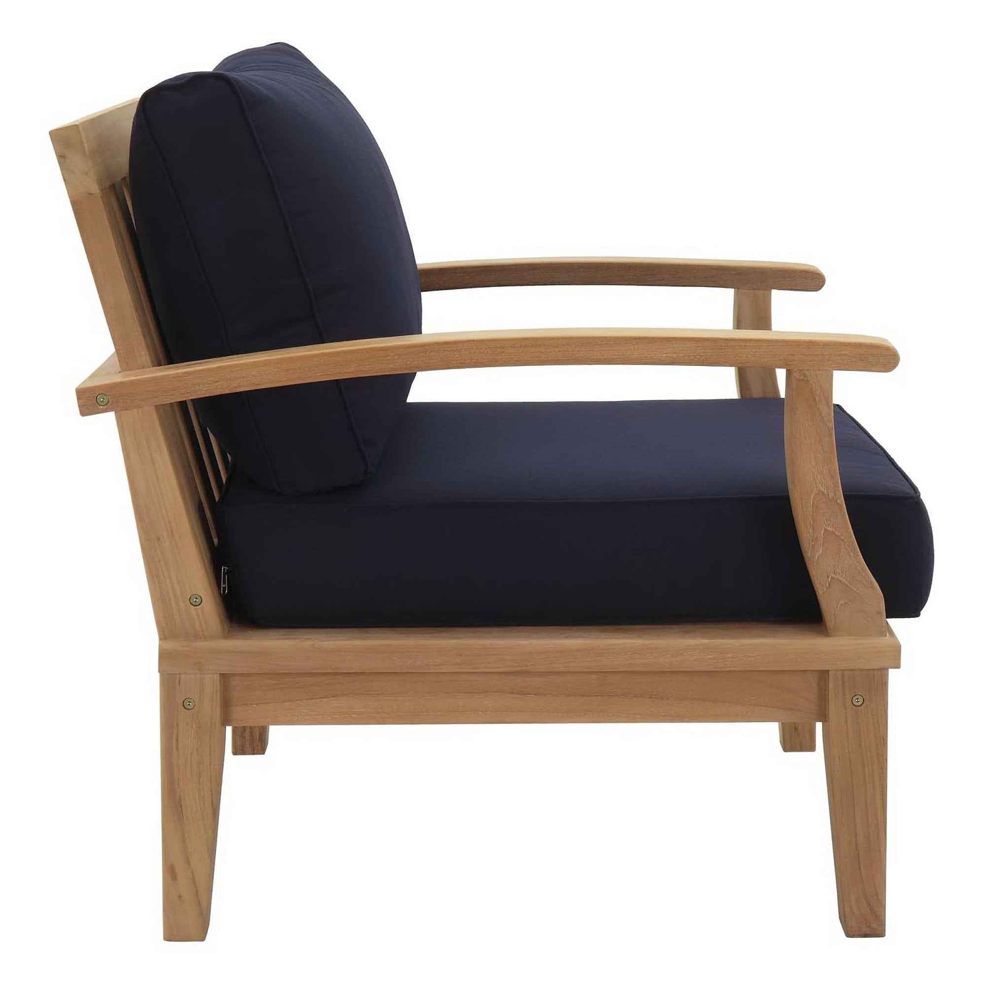 Patio Elegance Outdoor Lounge Set - Marina 9-Piece Teak Collection by Modway