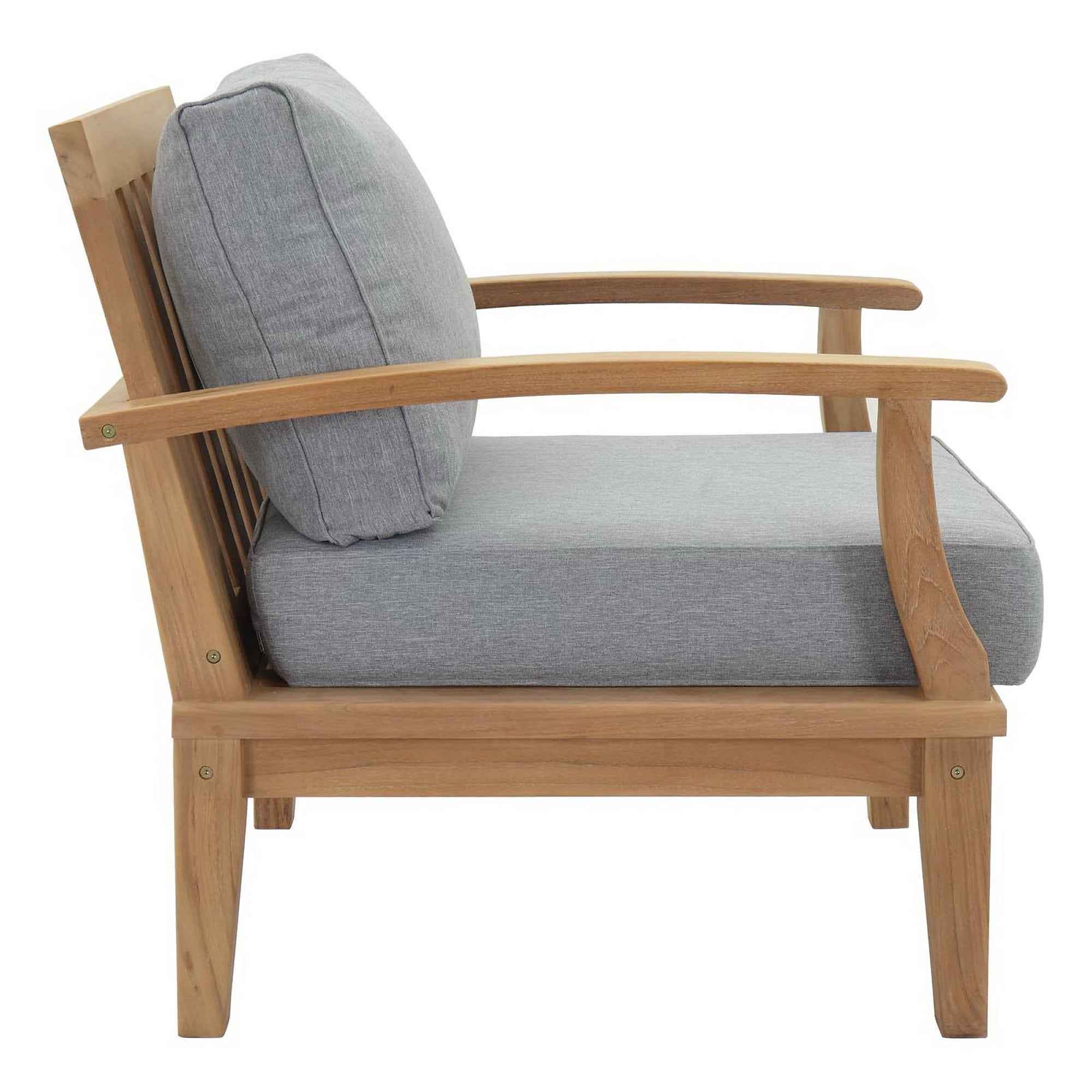 Marina 10-Piece Teak Outdoor Patio Set - Grey Finish by Patio Elegance
