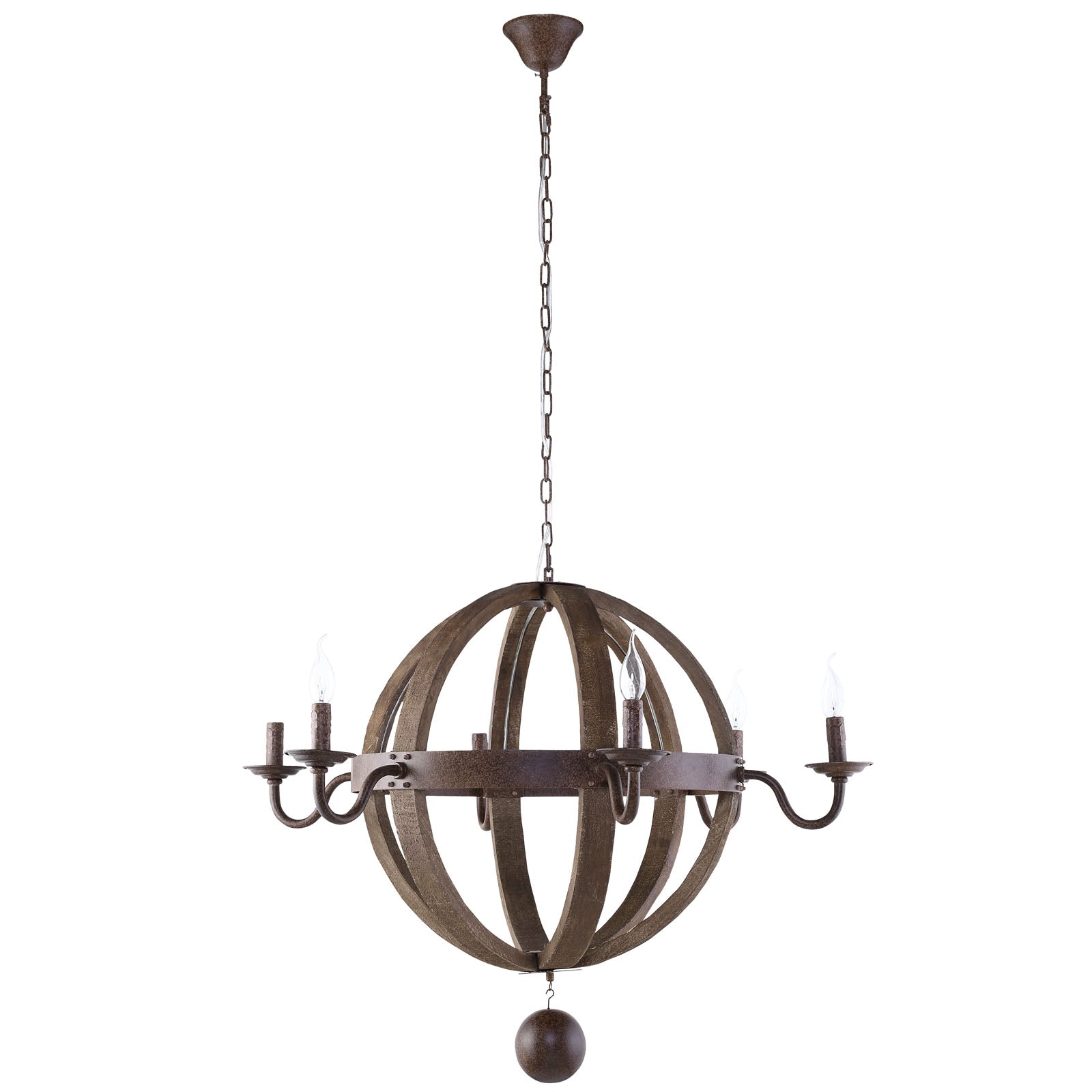 Catapult Chandelier  Antique Brass