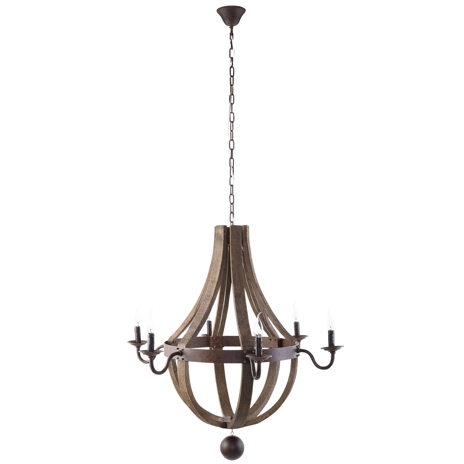 Ballista Chandelier  Antique Brass