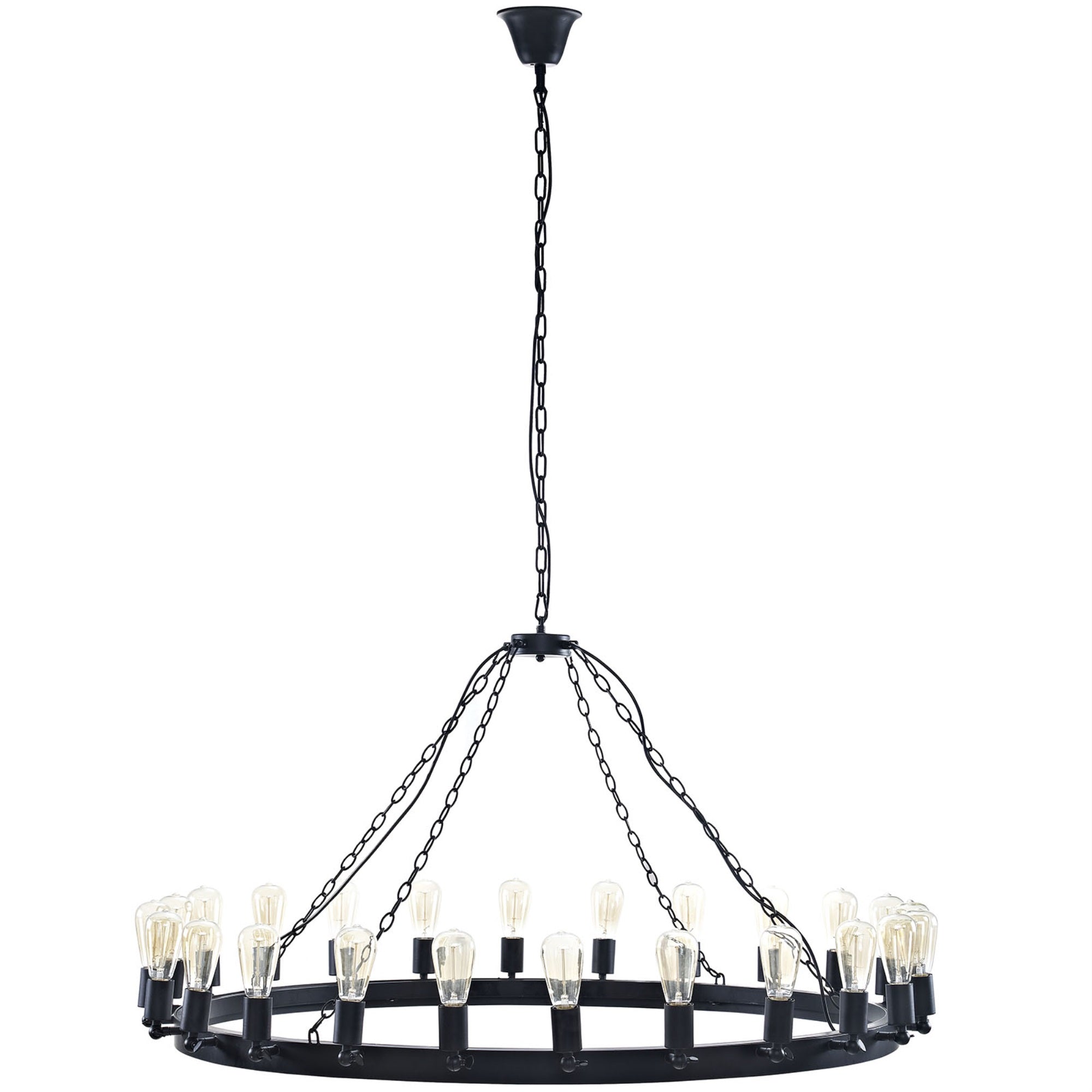 Teleport Chandelier Series  Immersive Lighting Experience | Adjustable Chains | 24 Bulbs | 180Degree Ambiance Control | Perfec