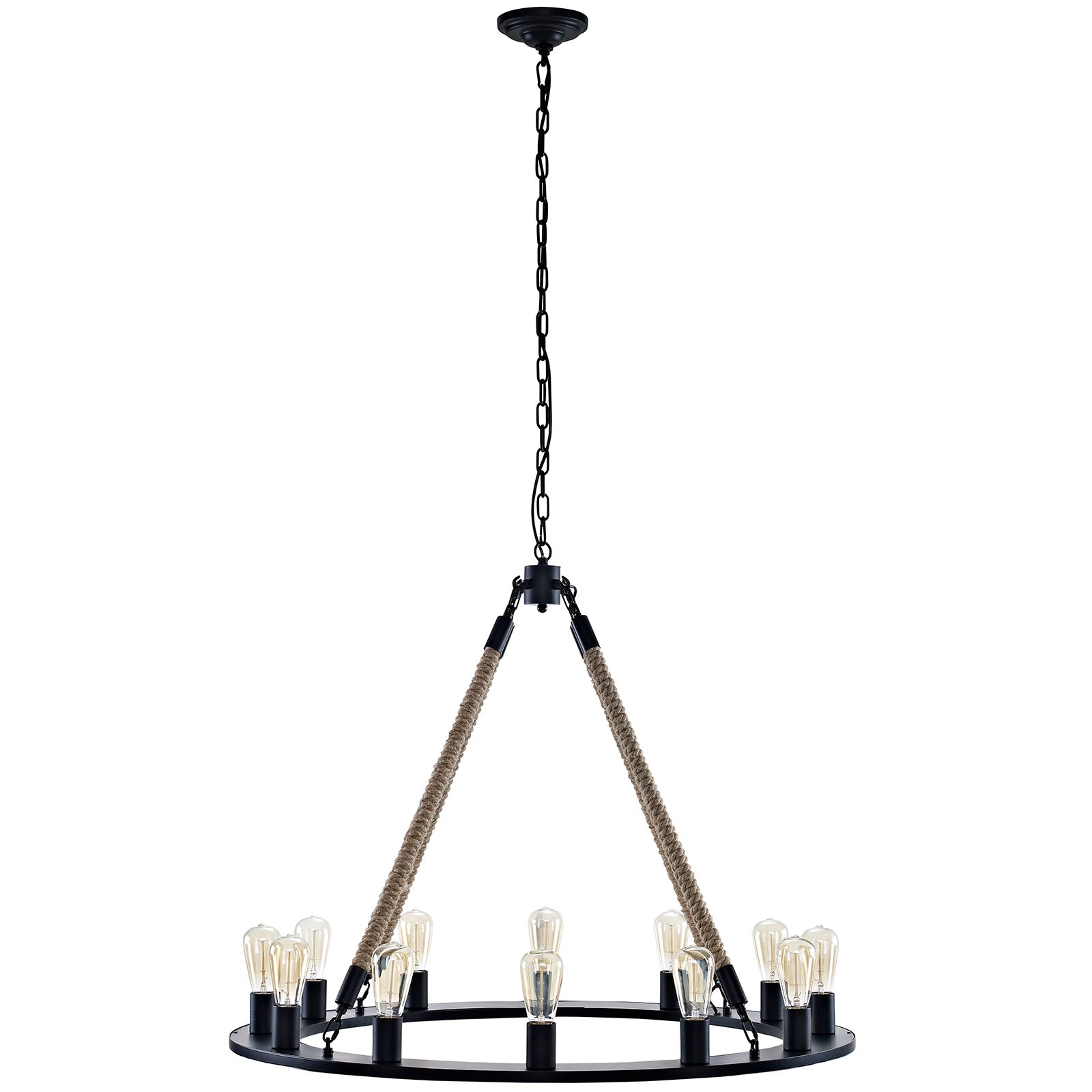 Encircle Chandelier  Brown