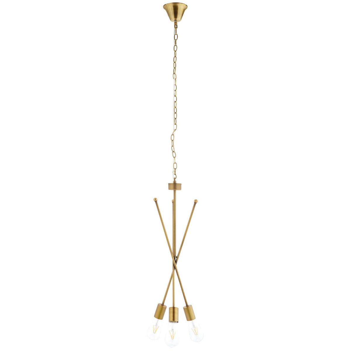 Captivating Strive Pendant Chandelier - Sleek Design, Adjustable Height, Warm Radiant Light - Perfect for Living Room, Office, E