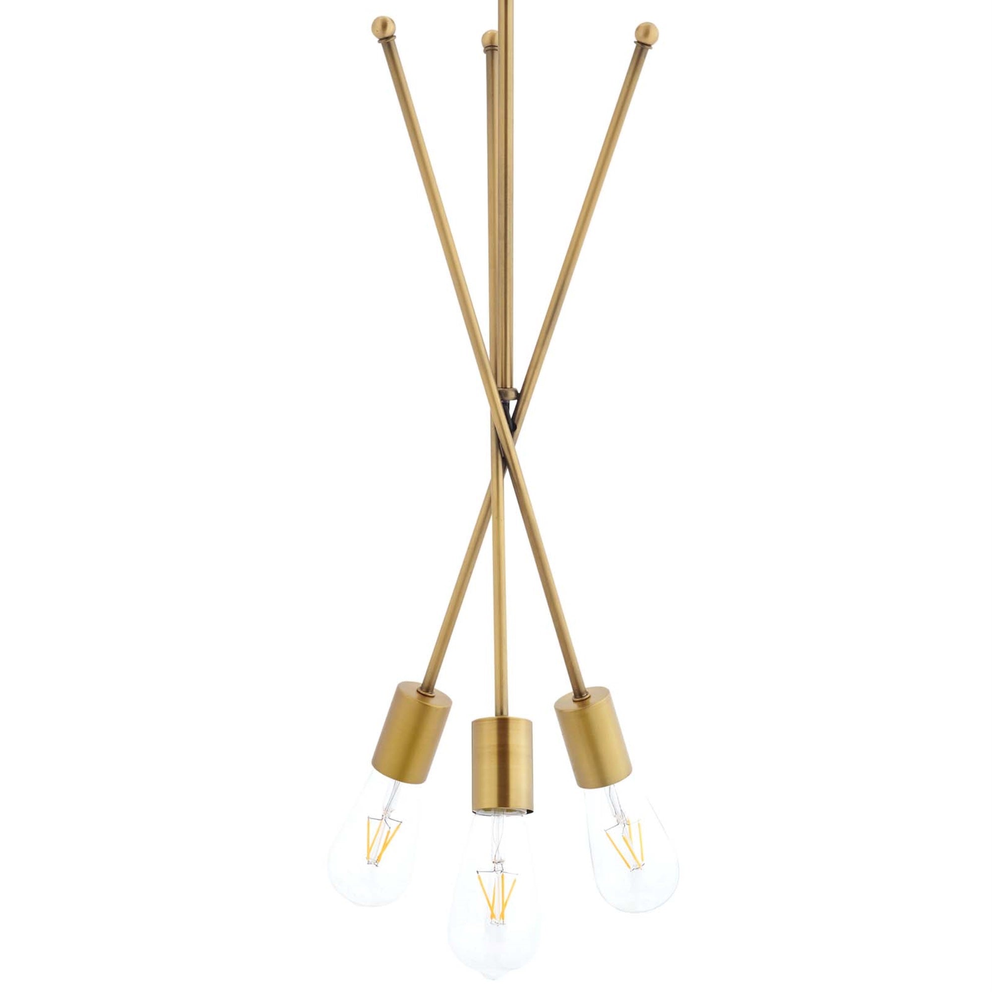 Captivating Strive Pendant Chandelier - Sleek Design, Adjustable Height, Warm Radiant Light - Perfect for Living Room, Office, E