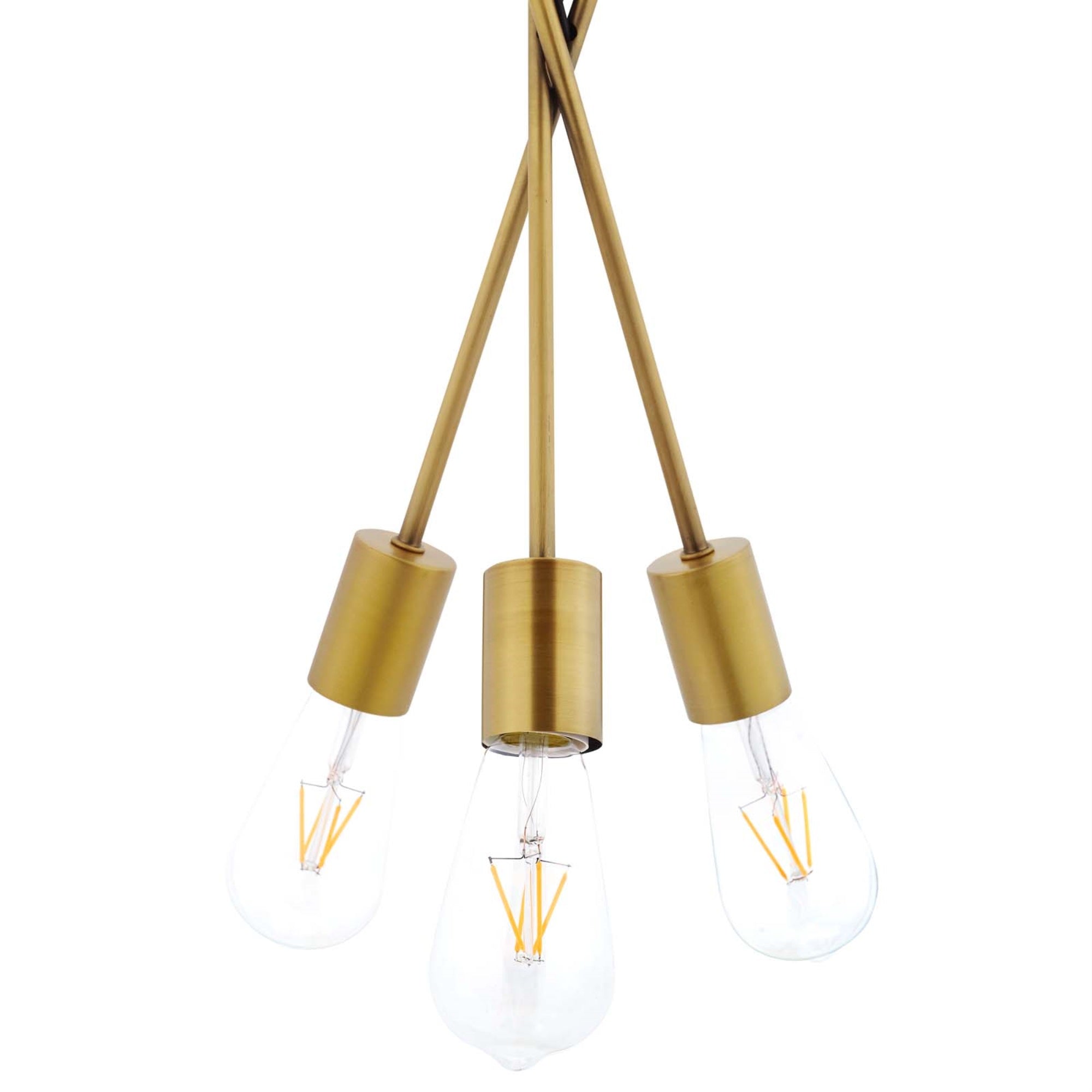 Captivating Strive Pendant Chandelier - Sleek Design, Adjustable Height, Warm Radiant Light - Perfect for Living Room, Office, E